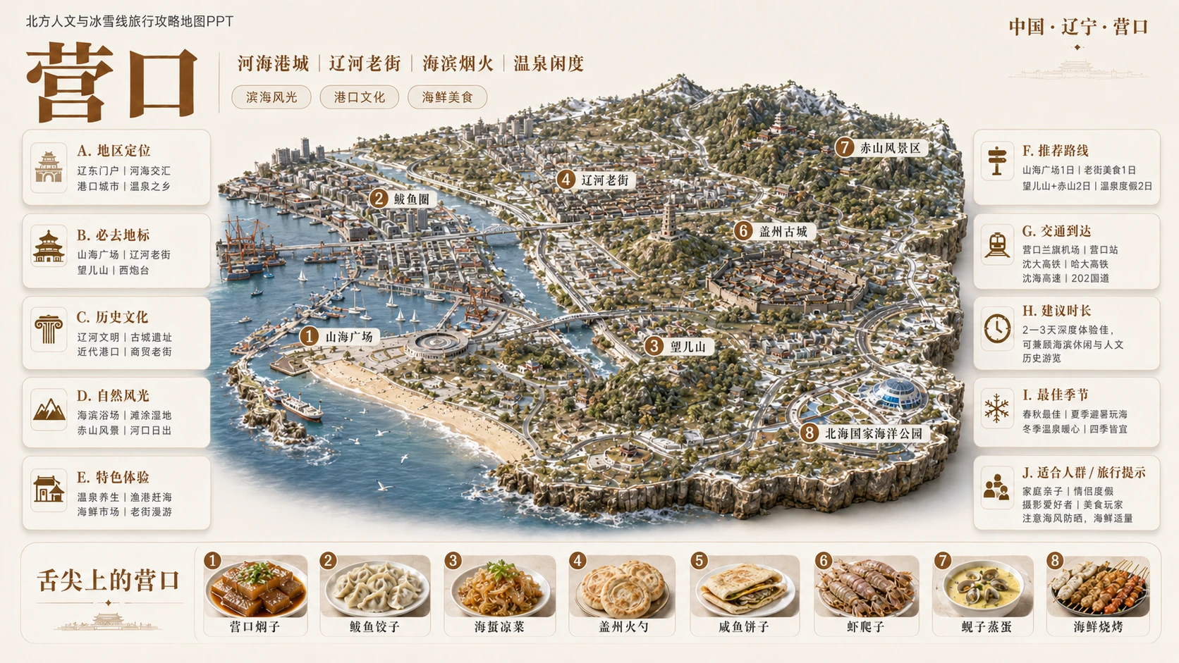 北境人文冰雪档案型_8个省级入口77个地级市旅行攻略地图PPT - 预览图6