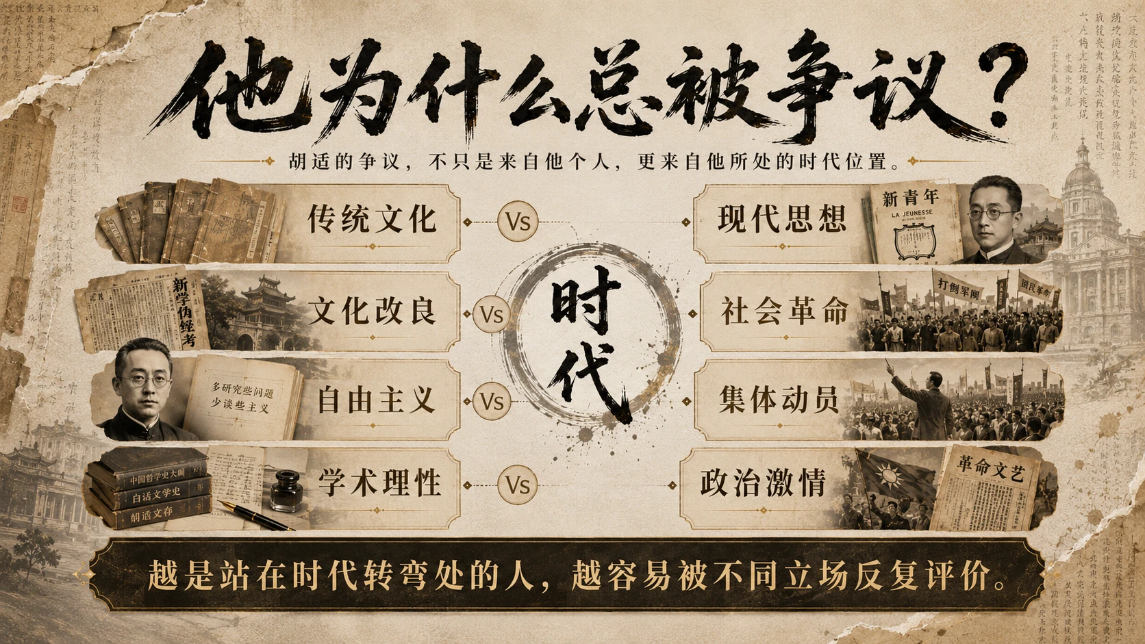 胡适人物志—新文化运动系列PPT - 预览图3