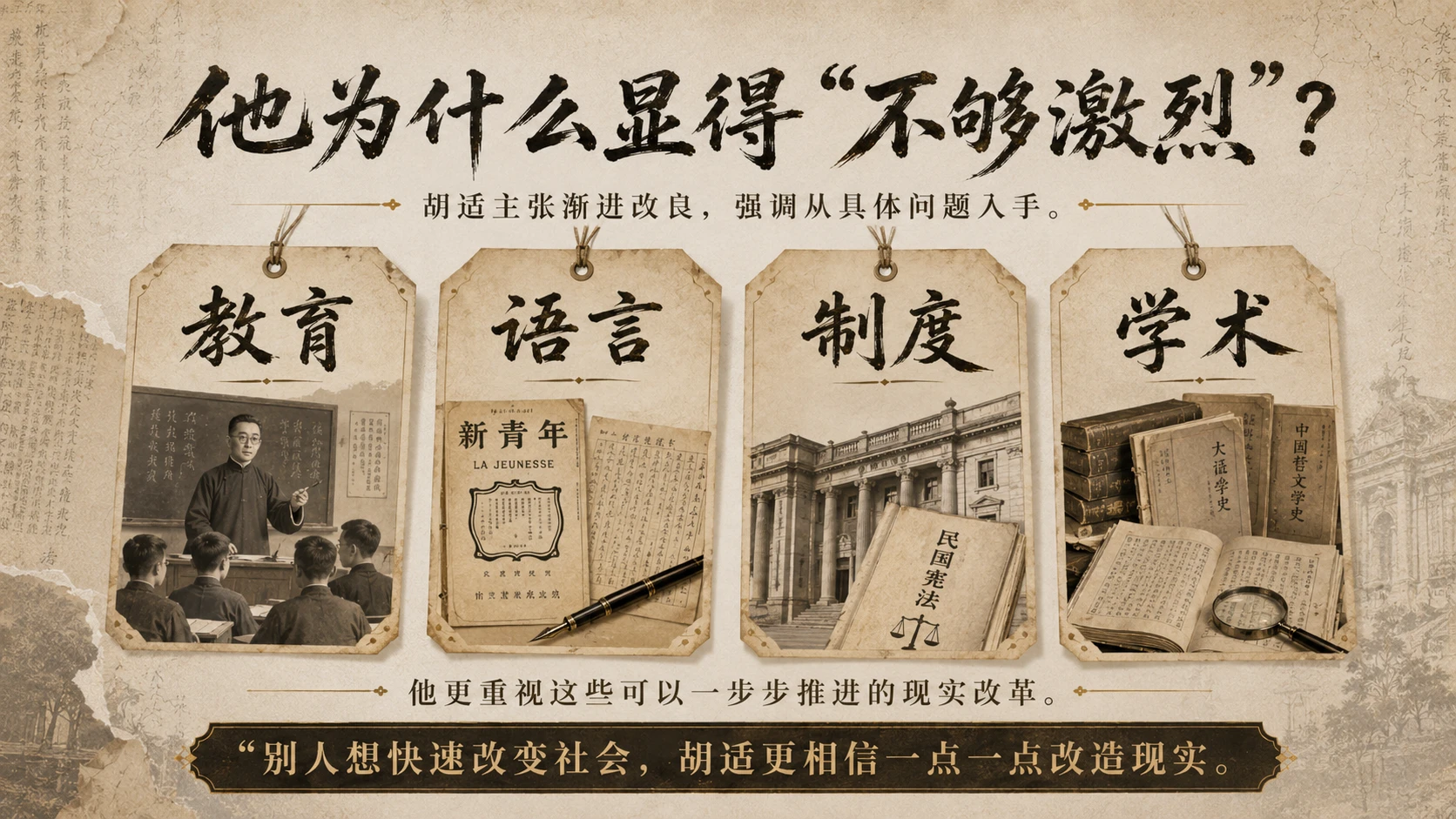 胡适人物志—新文化运动系列PPT - 预览图5