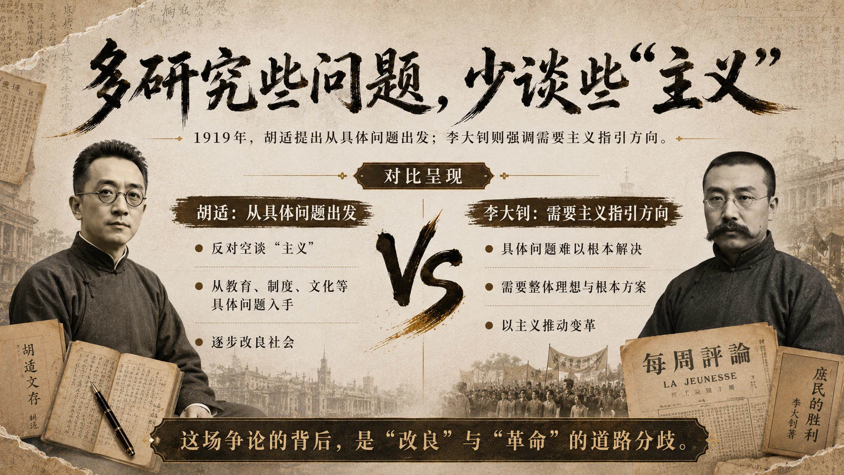 胡适人物志—新文化运动系列PPT - 预览图6