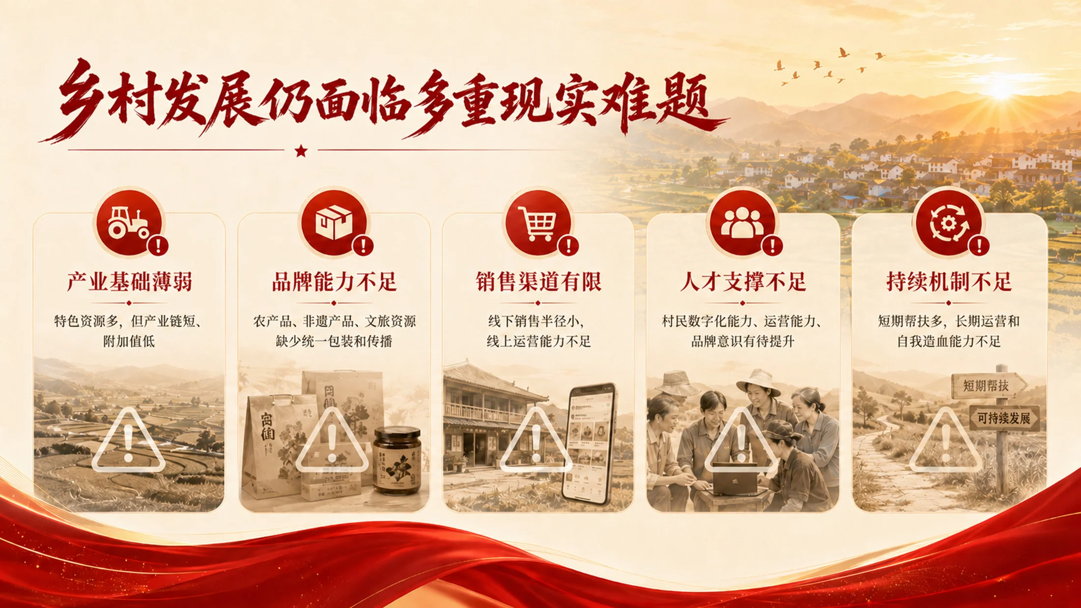 乡创共富｜青年红色筑梦之旅乡村振兴项目PPT模板 - 预览图7