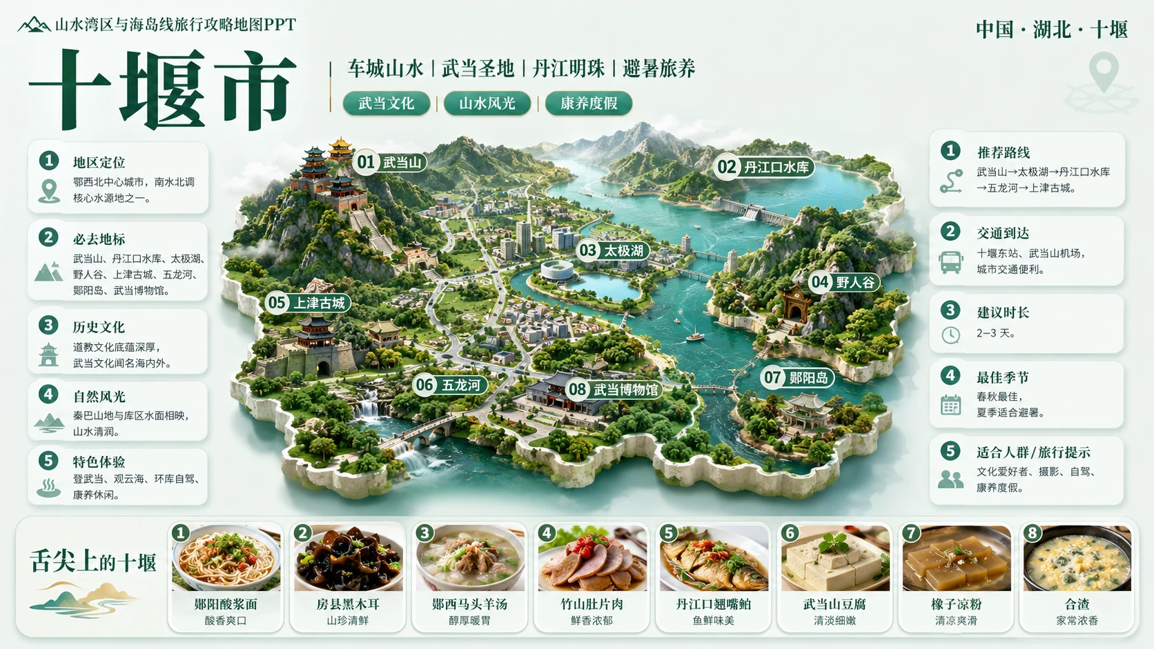 山水湾区海岛档案型_8个省级入口81个地级市旅行攻略地图PPT - 预览图2