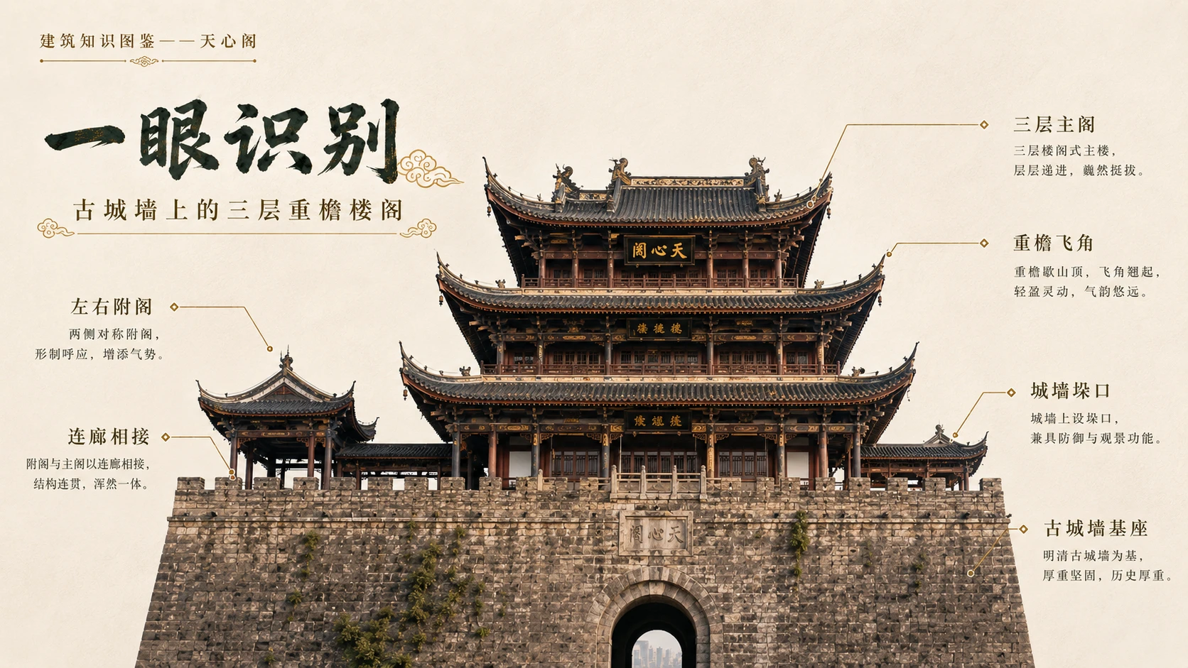 万物知识图鉴系列作品PPT——天心阁 - 预览图1