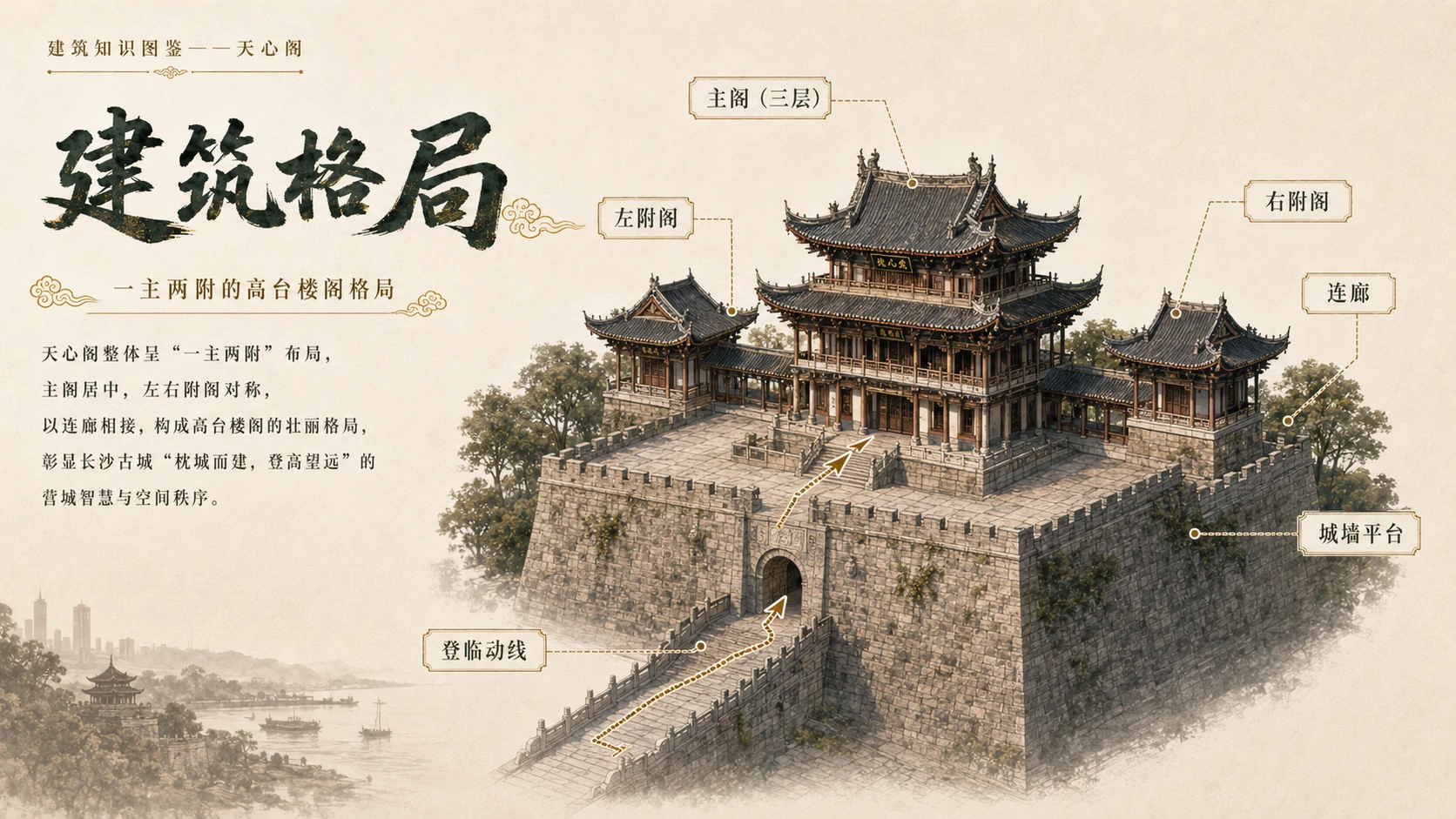万物知识图鉴系列作品PPT——天心阁 - 预览图2