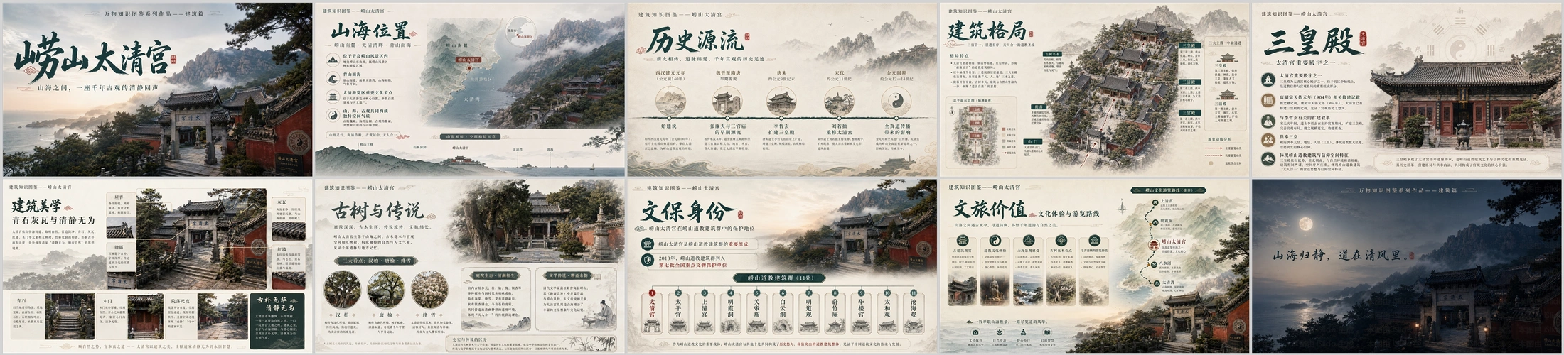 万物知识图鉴系列作品PPT——崂山太清宫 - 预览图4