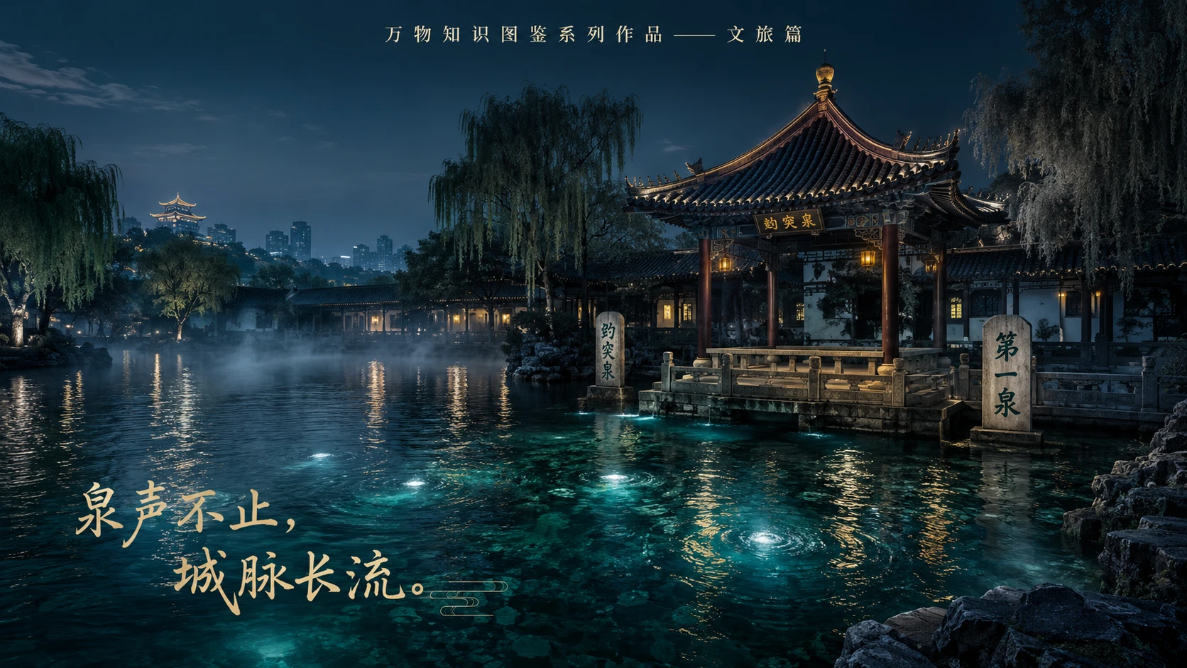 万物知识图鉴系列作品PPT——趵突泉 - 预览图3