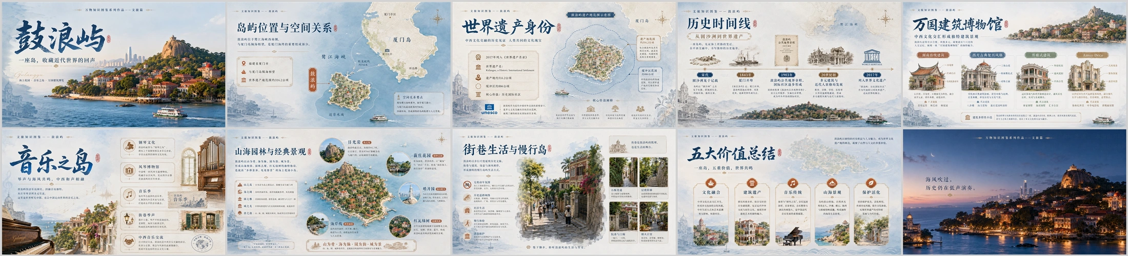万物知识图鉴系列作品PPT——鼓浪屿 - 预览图4
