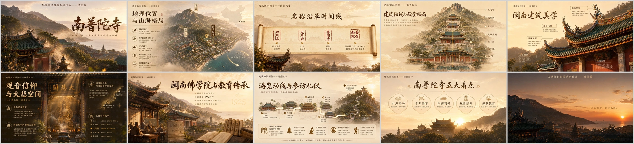 万物知识图鉴系列作品PPT——南普陀寺 - 预览图4