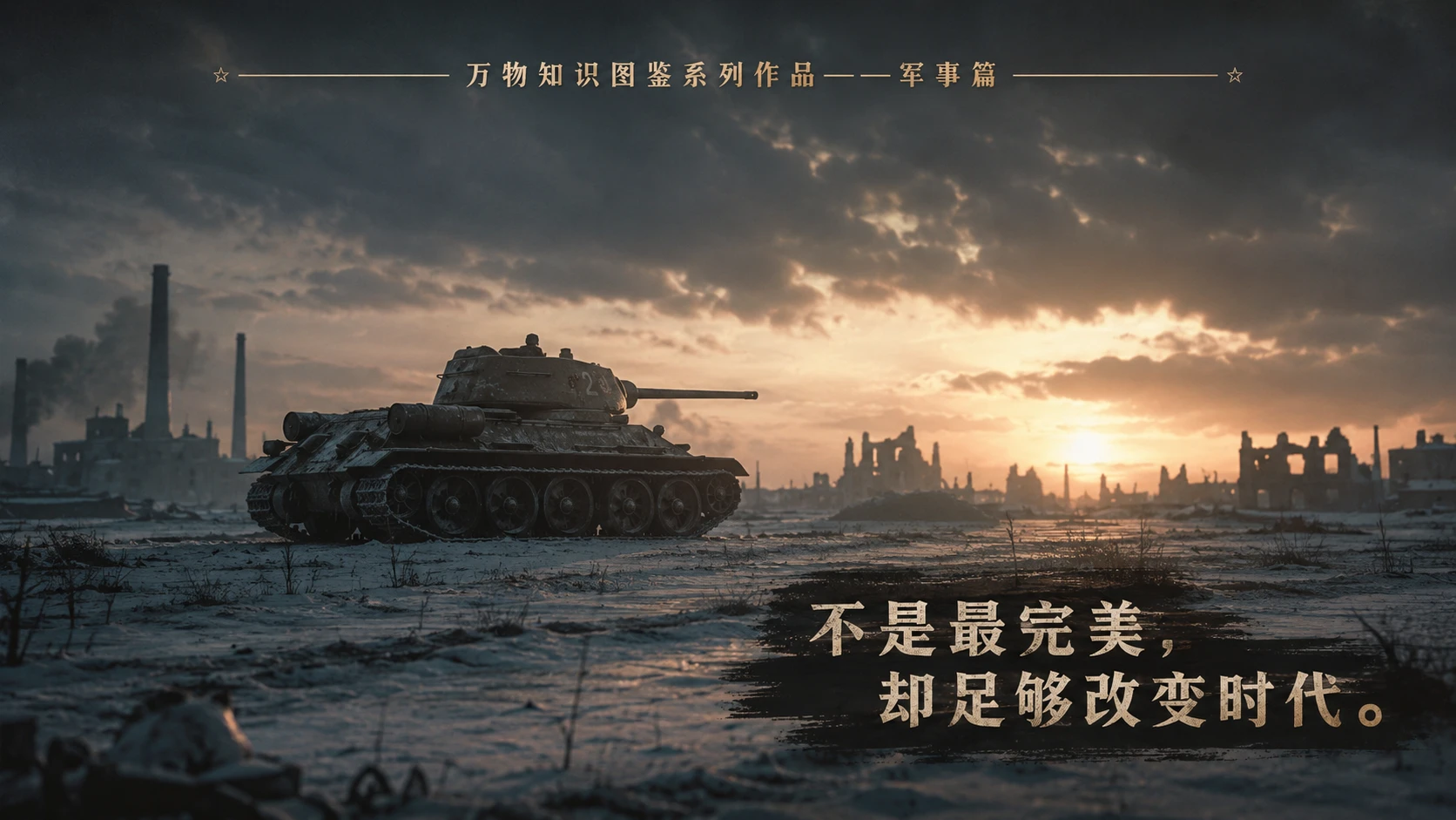 万物知识图鉴系列作品PPT——T-34_76坦克 - 预览图3