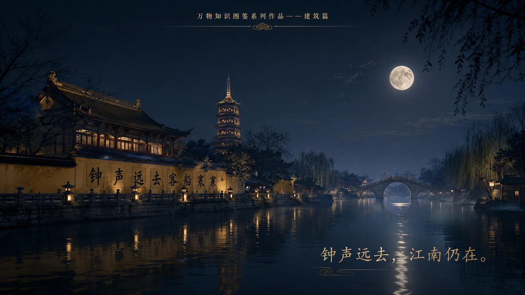 万物知识图鉴系列作品PPT——寒山寺 - 预览图3