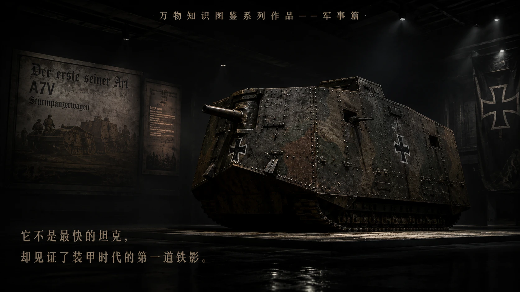万物知识图鉴系列作品PPT——A7V坦克 - 预览图3