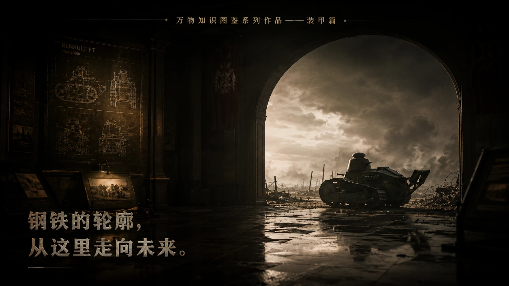 万物知识图鉴系列作品PPT——雷诺FT-17坦克 - 预览图3