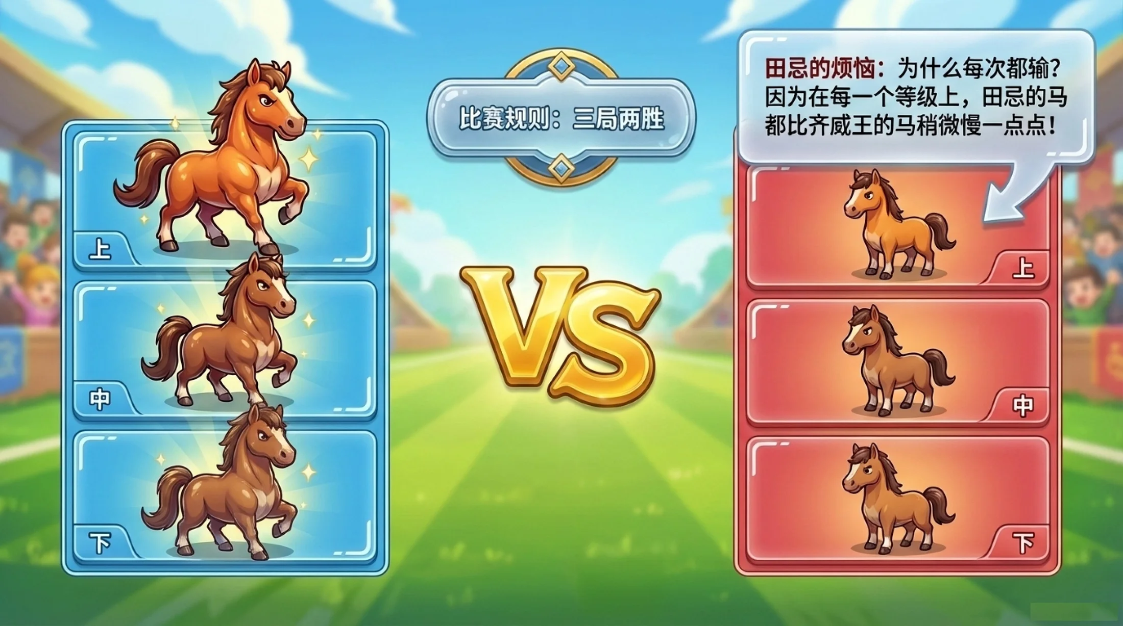 田忌赛马 小学语文卡通课件 - 预览图3