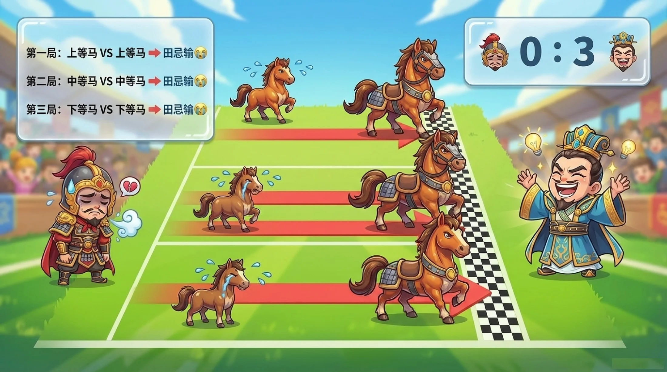 田忌赛马 小学语文卡通课件 - 预览图4