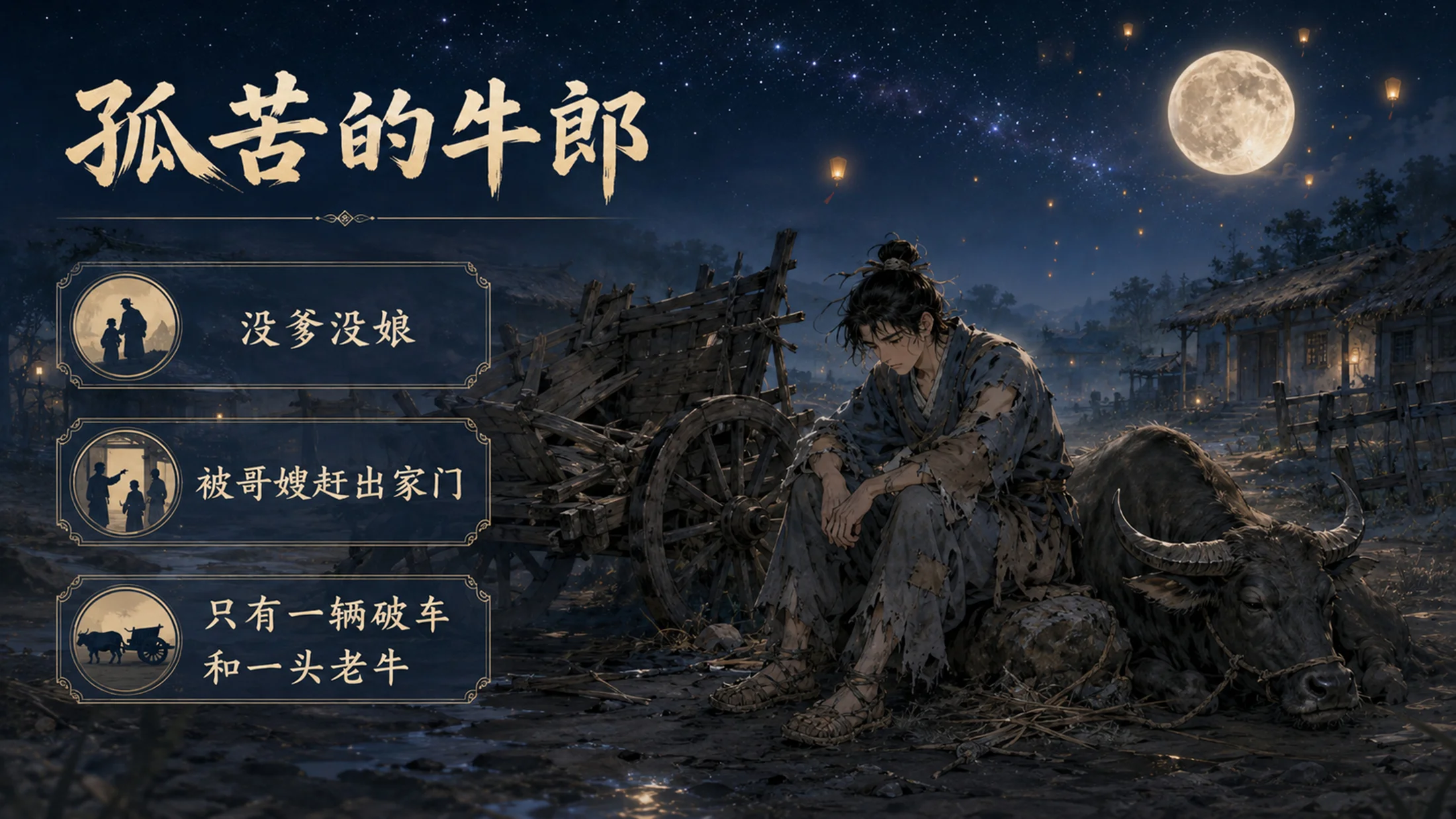 部编版小学语文五年级上册《牛郎织女（一）》PPT课件｜中国民间传说古风公开课模板 - 预览图12
