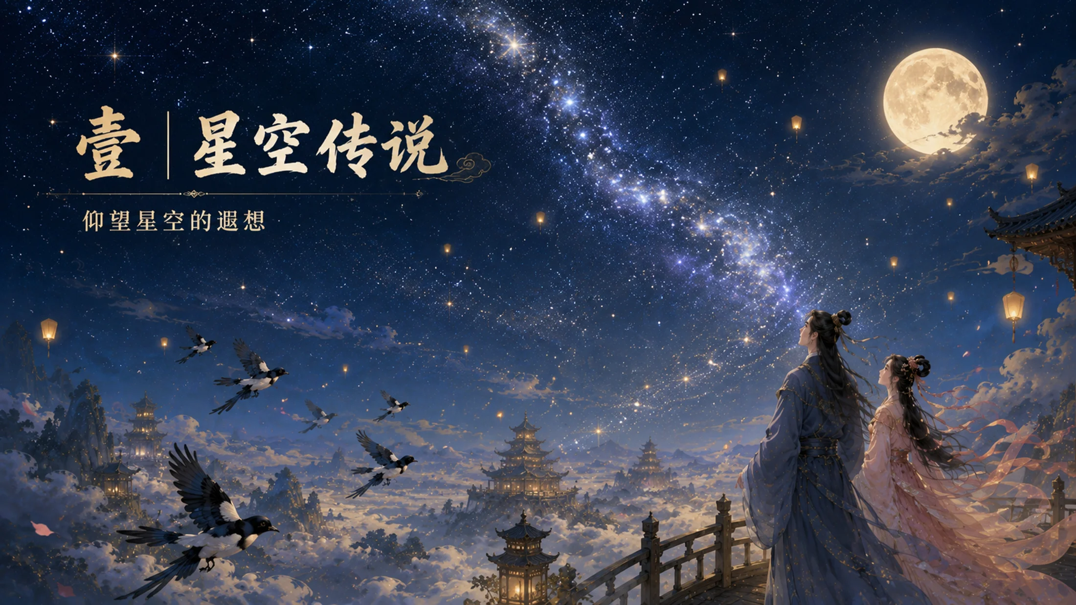 部编版小学语文五年级上册《牛郎织女（一）》PPT课件｜中国民间传说古风公开课模板 - 预览图3