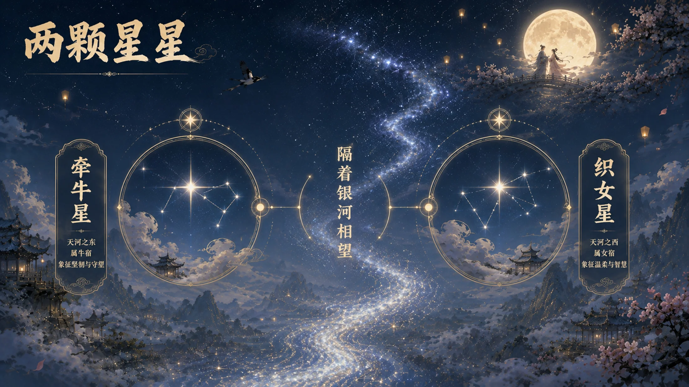 部编版小学语文五年级上册《牛郎织女（一）》PPT课件｜中国民间传说古风公开课模板 - 预览图4