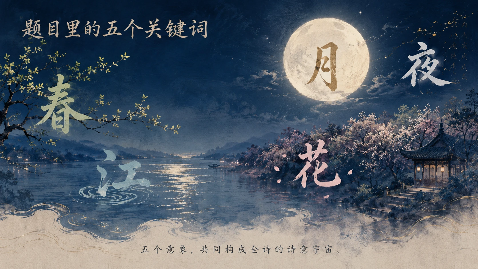 【古文诗词赏析】春江花月夜PPT - 预览图5