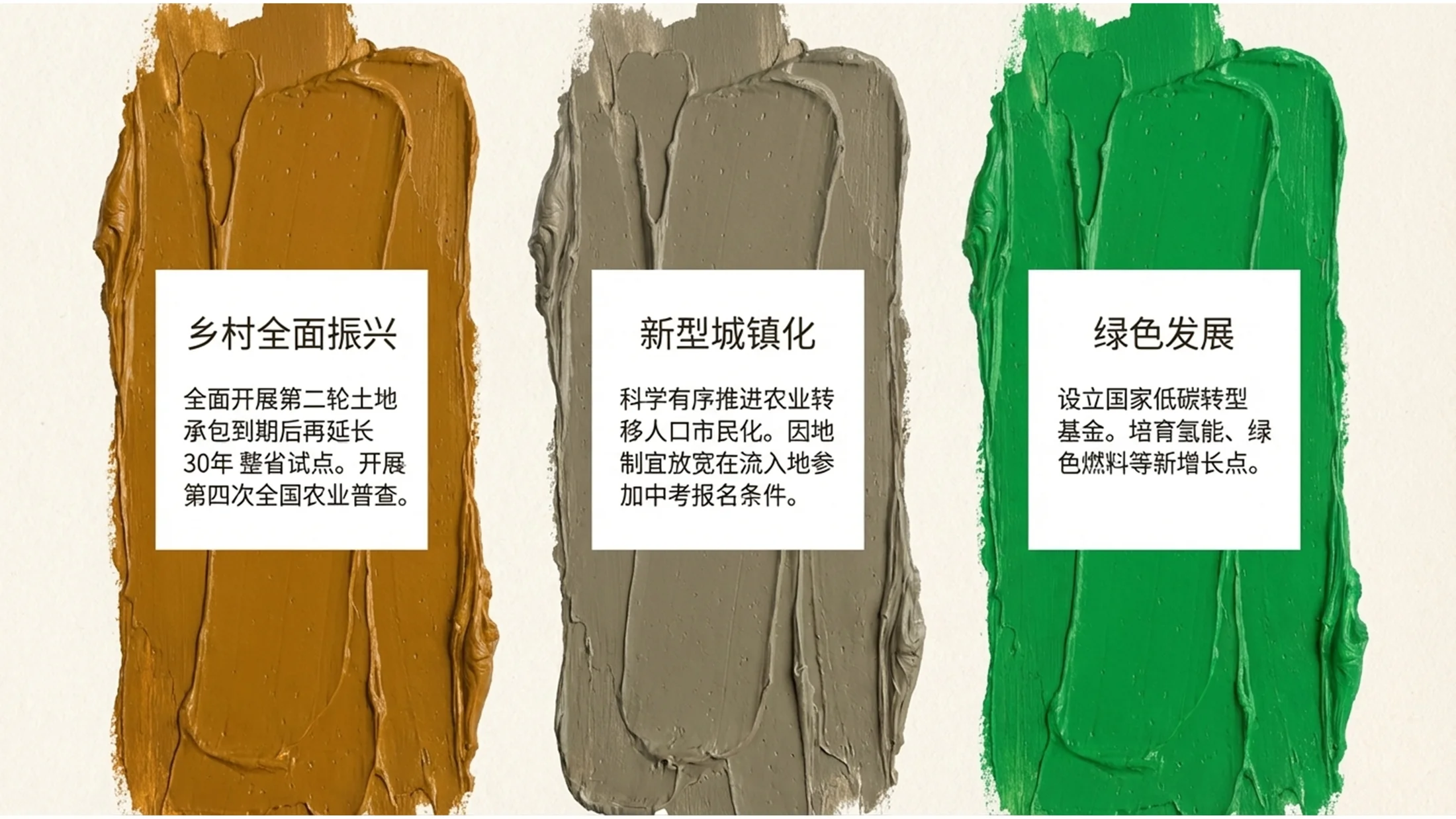 丙烯绘画风格政府工作报告PPT - 预览图9
