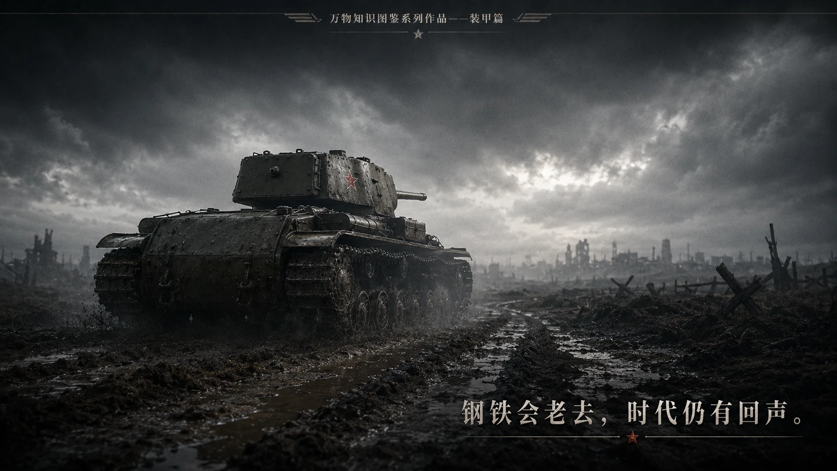 万物知识图鉴系列作品PPT——KV-1坦克 - 预览图9