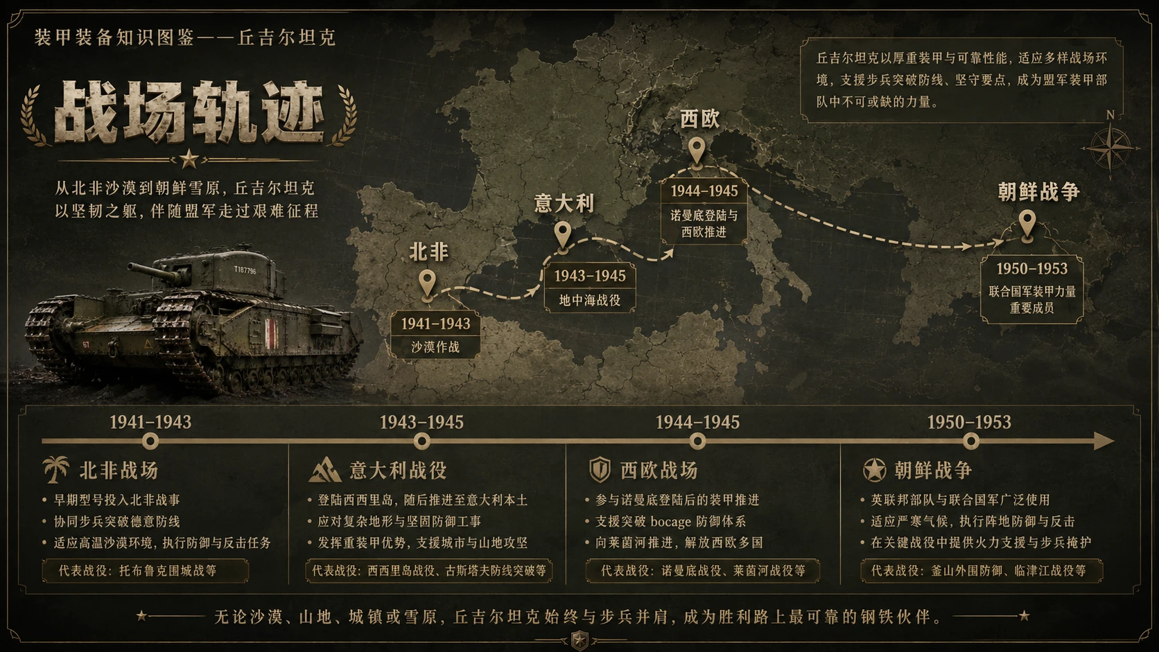 万物知识图鉴系列作品PPT——丘吉尔坦克 - 预览图5