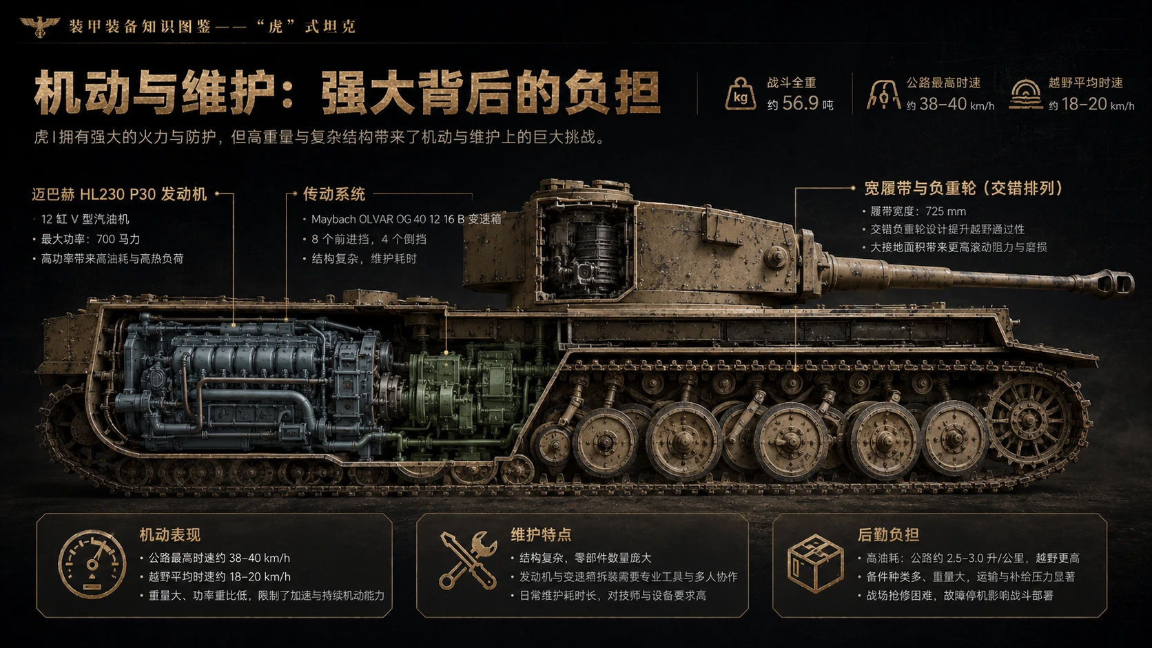 万物知识图鉴系列作品PPT——虎式坦克 - 预览图8