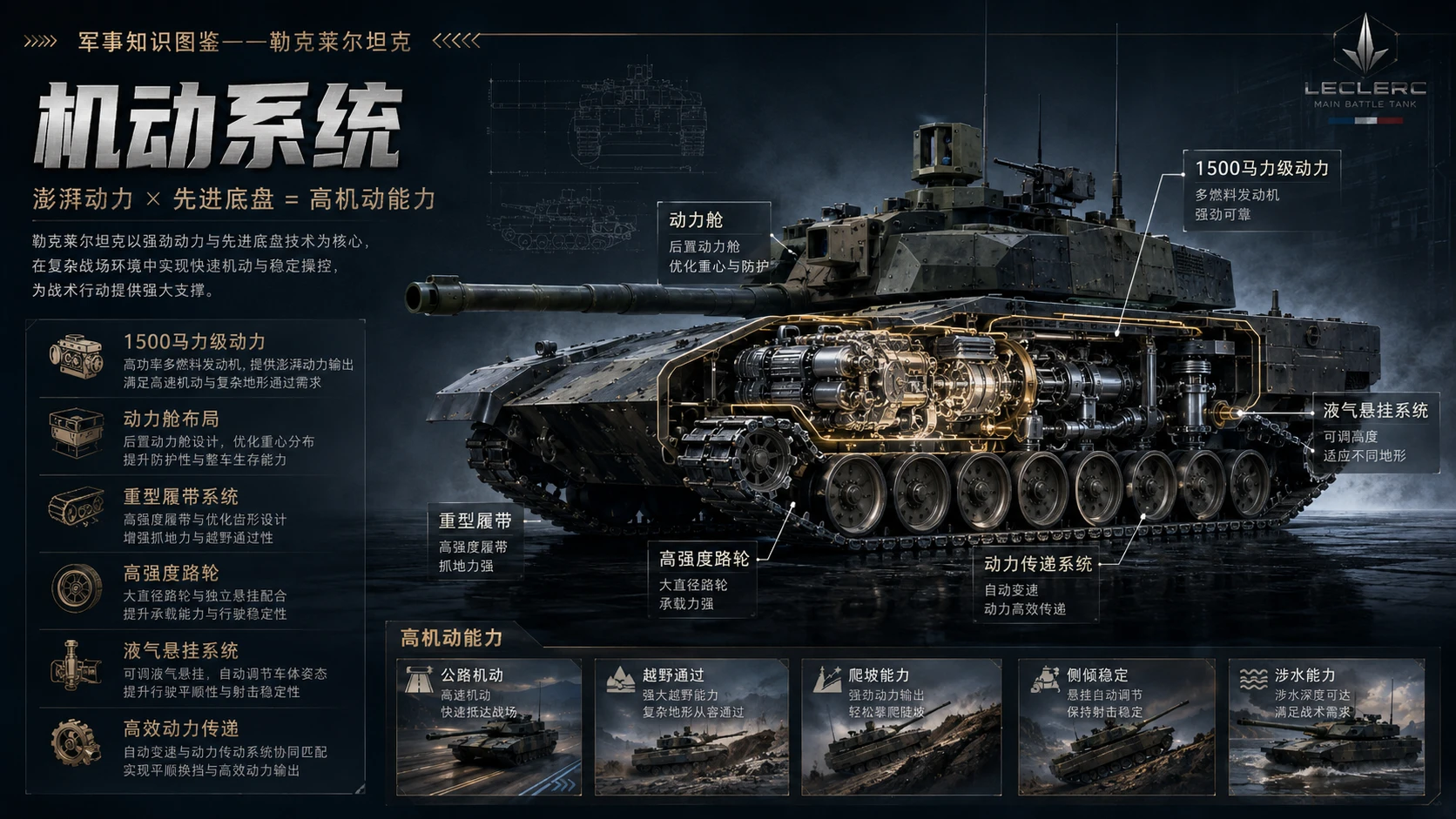 万物知识图鉴系列作品PPT——勒克莱尔坦克 - 预览图4
