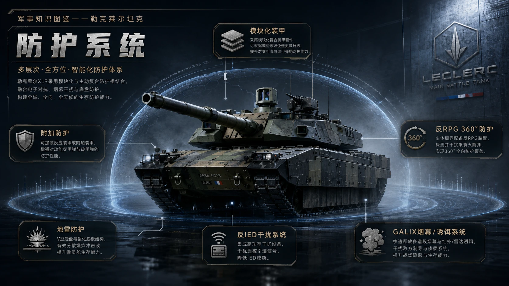 万物知识图鉴系列作品PPT——勒克莱尔坦克 - 预览图5