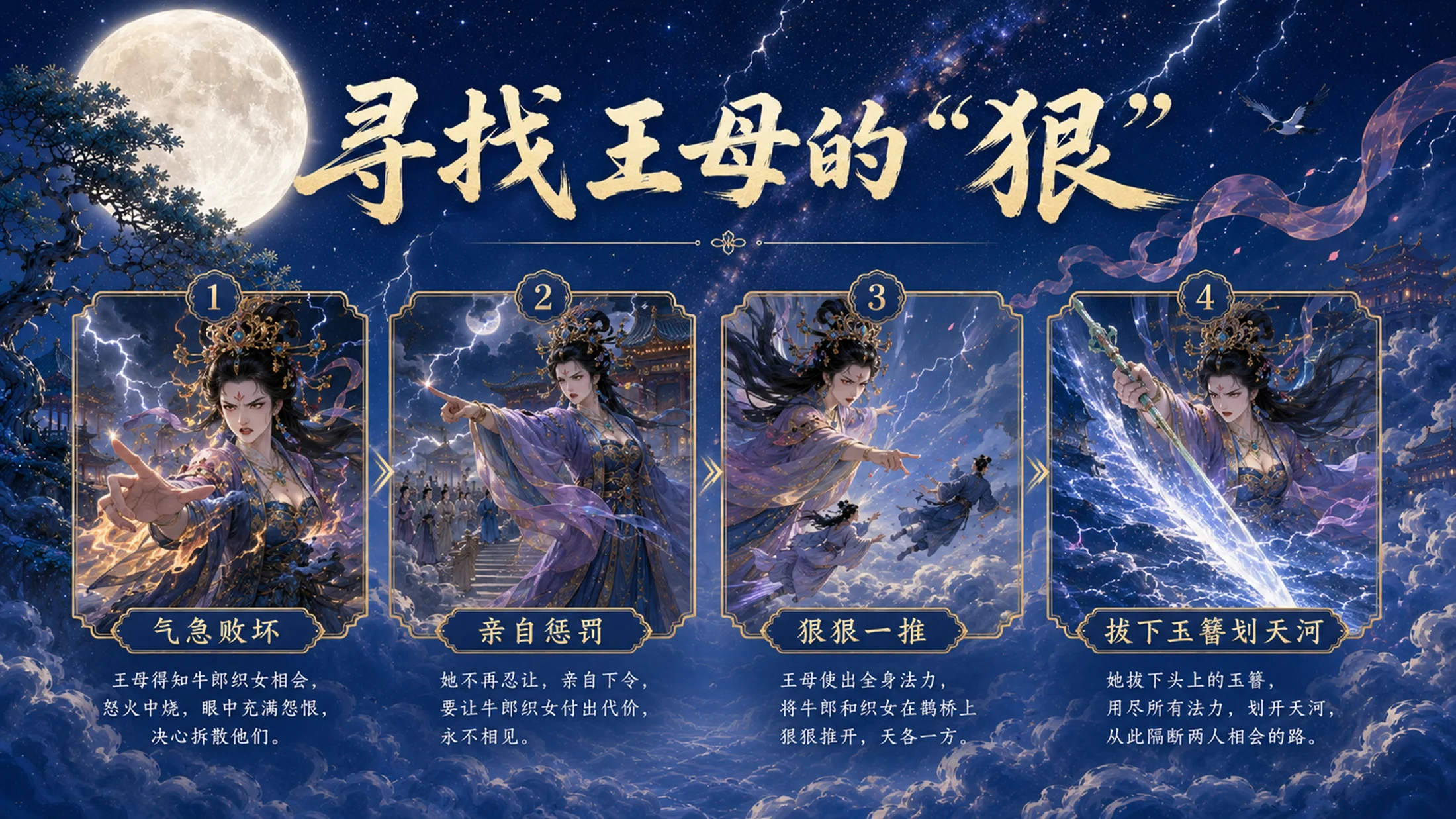 部编版小学语文五年级上册《牛郎织女（二）》PPT课件｜中国民间传说古风公开课模板 - 预览图12
