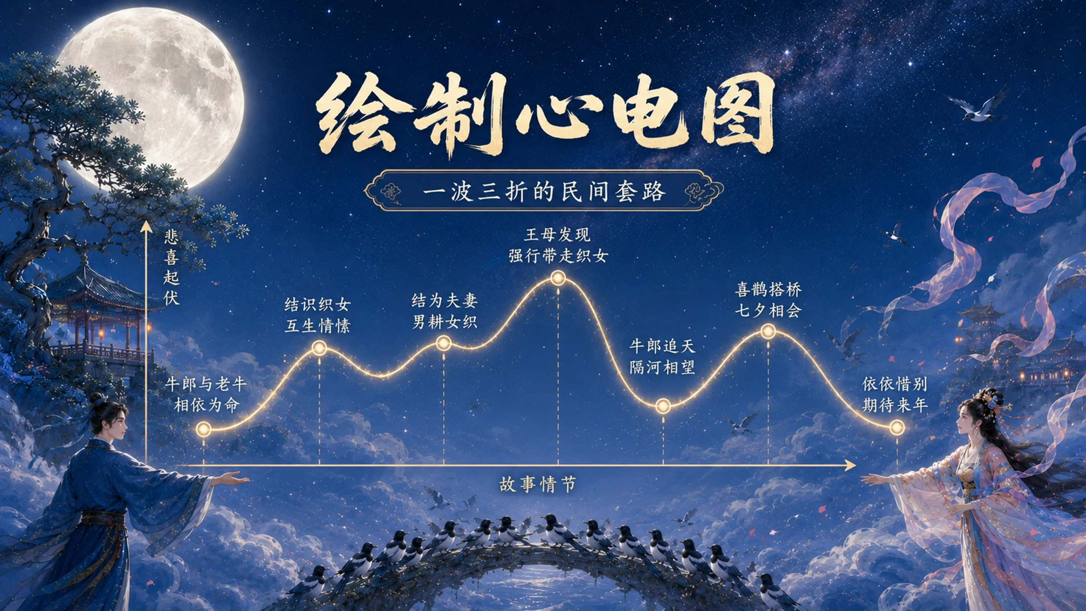 部编版小学语文五年级上册《牛郎织女（二）》PPT课件｜中国民间传说古风公开课模板 - 预览图9
