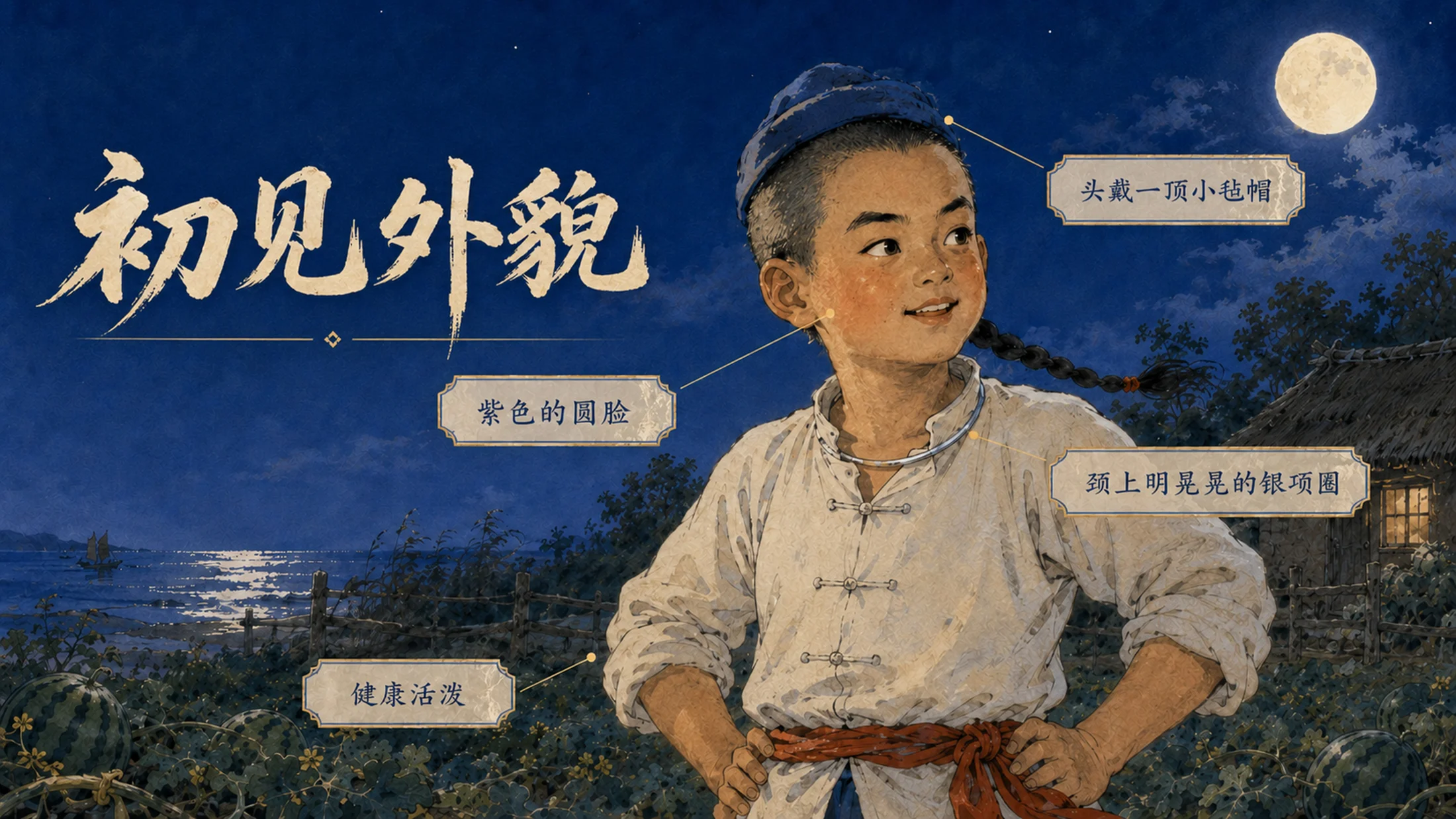 部编版小学语文六年级上册《少年闰土》PPT课件｜鲁迅文学公开课教学模板 - 预览图11