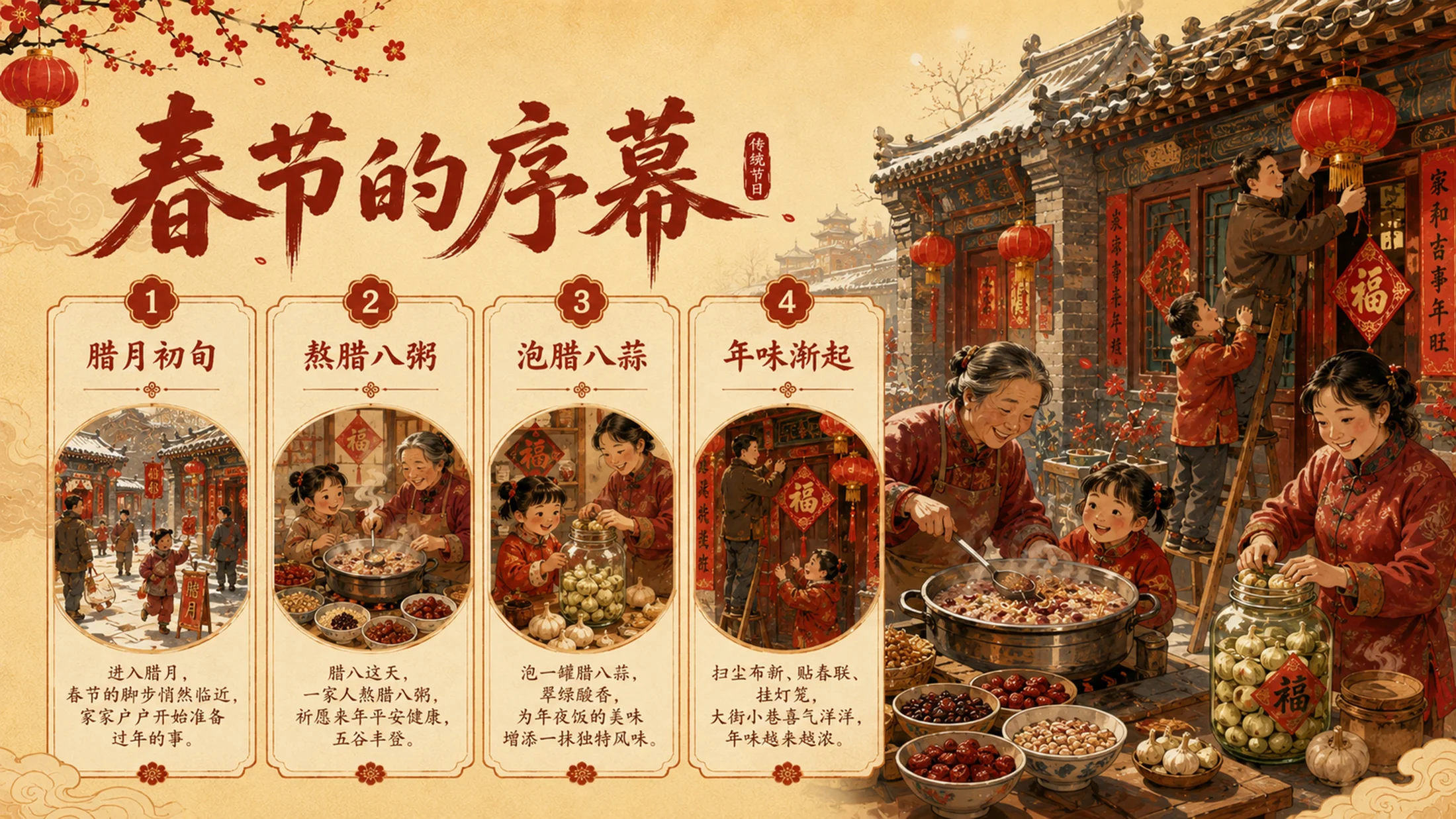 部编版小学语文六年级下册《北京的春节》PPT课件｜传统民俗文化公开课模 - 预览图8