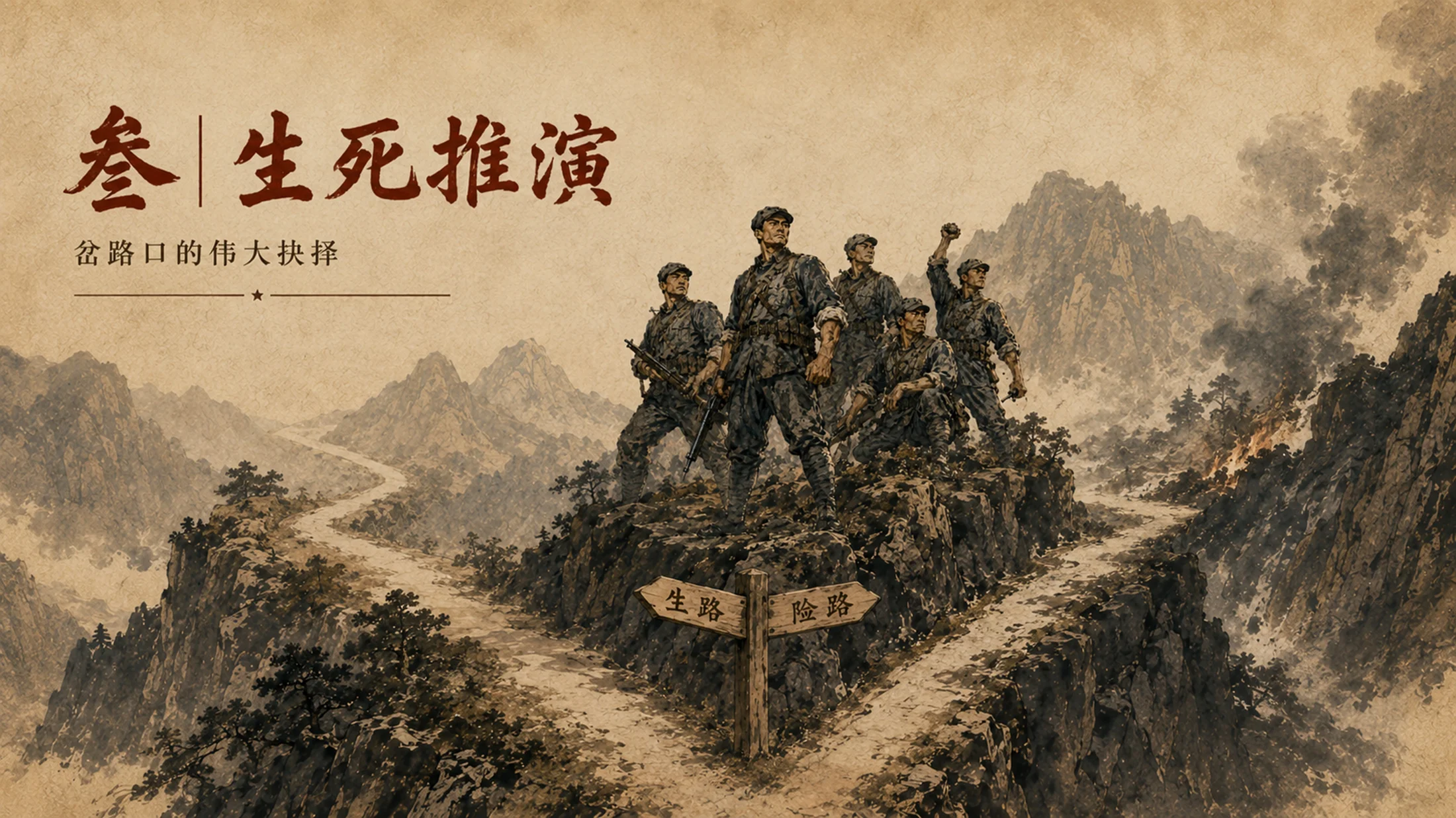 部编版小学语文六年级上册《狼牙山五壮士》PPT课件｜红色英雄史诗公开课模板 - 预览图9
