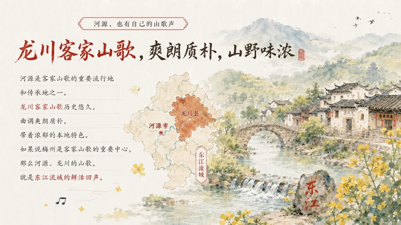 中小学生传统文化课：读懂客家山歌非遗文化PPT - 预览图9