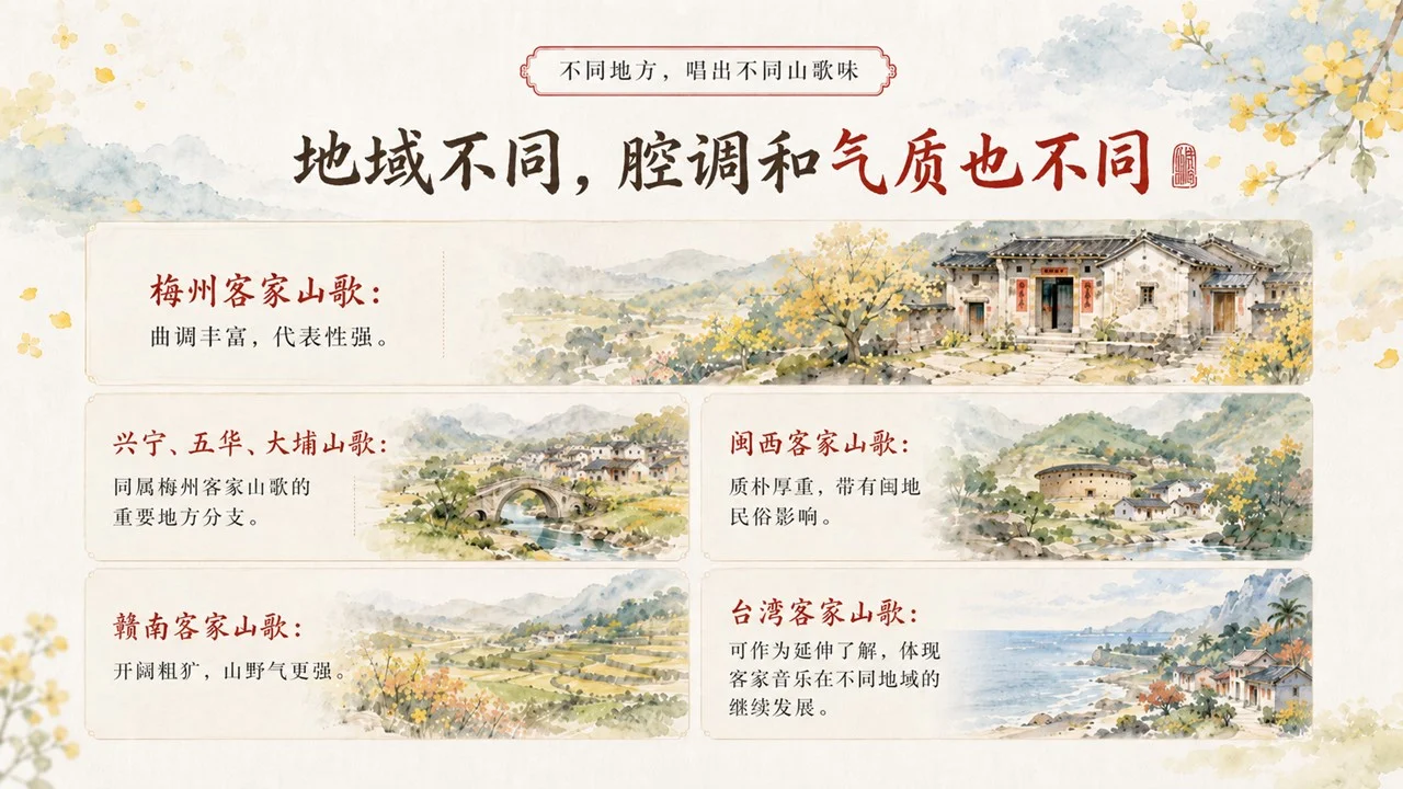 中小学生传统文化课：读懂客家山歌非遗文化PPT - 预览图10