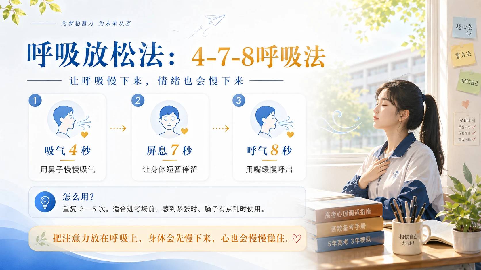 01《稳住心态，轻装上阵》 高考考前心理调适PPT - 预览图3