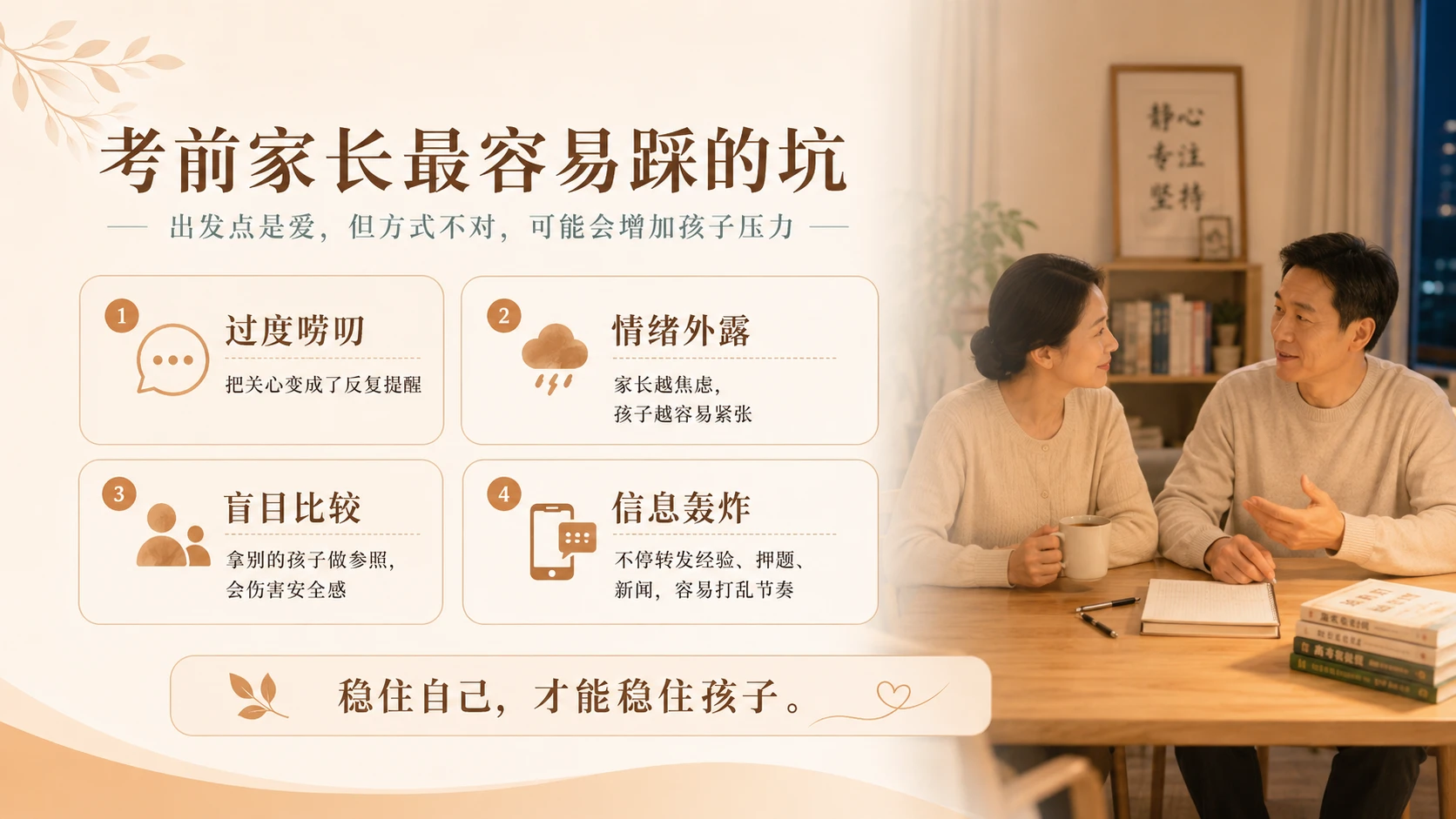 02《做孩子安稳的后盾》 高考家长陪伴指南PPT - 预览图1