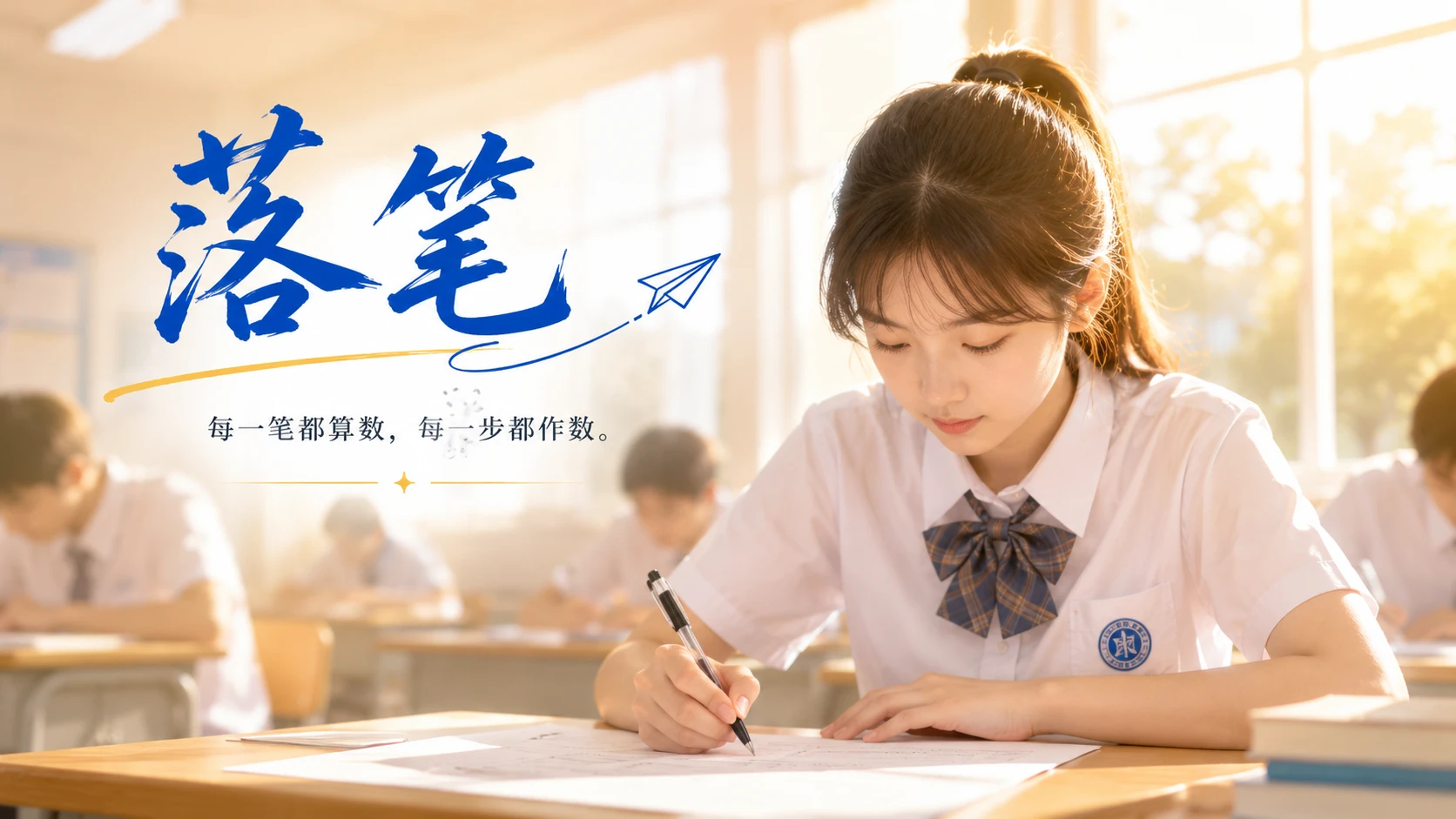 06《稳稳落笔，奔赴山海》——高考励志寄语PPT - 预览图1