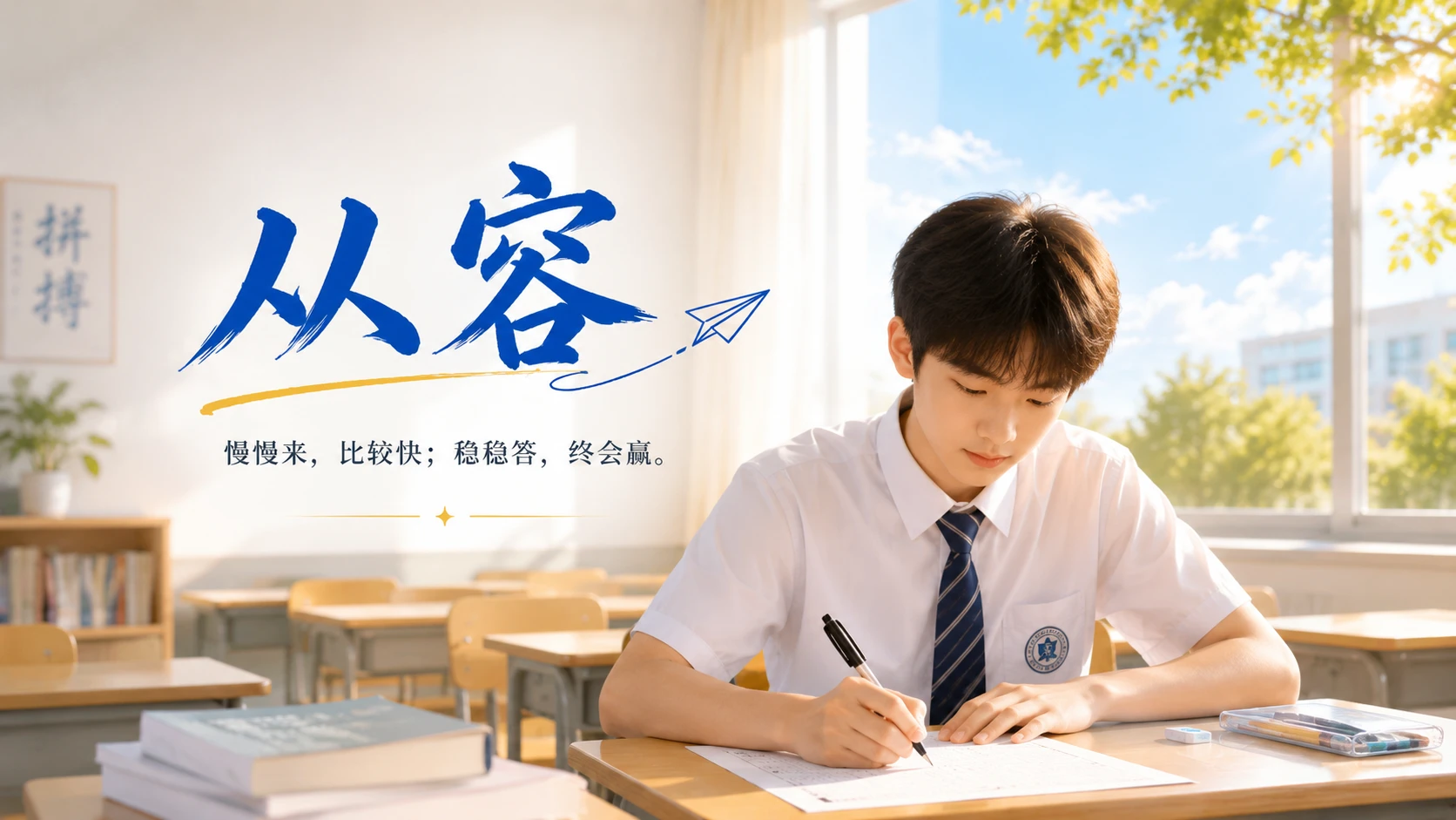 06《稳稳落笔，奔赴山海》——高考励志寄语PPT - 预览图3