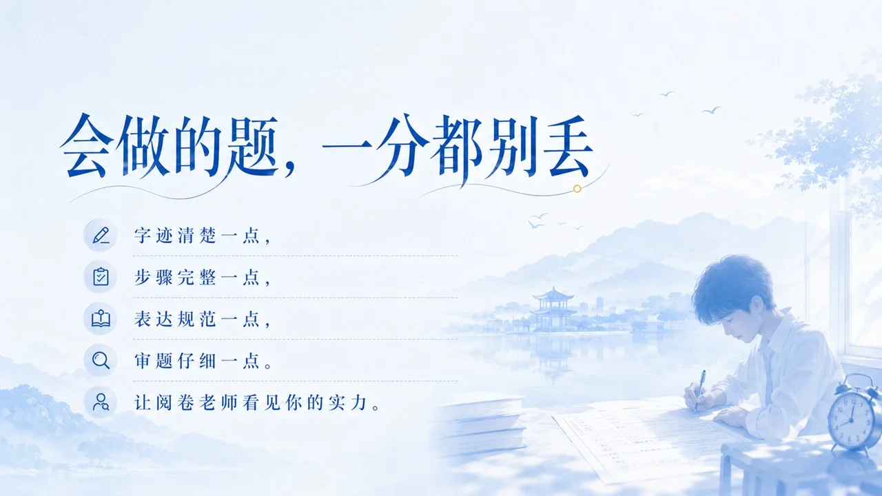 高三考前班会课:愿你提笔从容，落笔有光PPT - 预览图11
