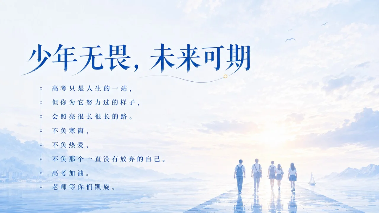 高三考前班会课:愿你提笔从容，落笔有光PPT - 预览图15