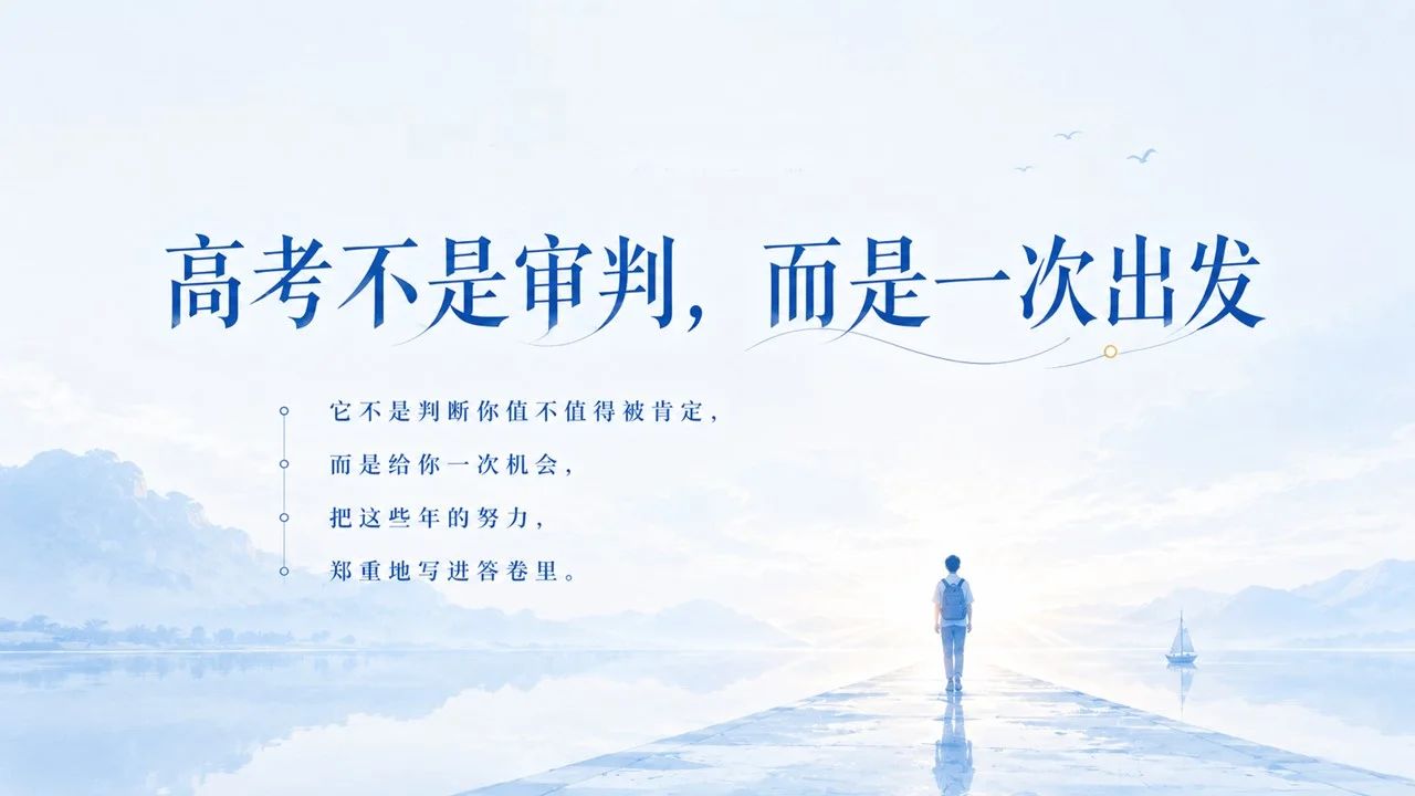 高三考前班会课:愿你提笔从容，落笔有光PPT - 预览图4