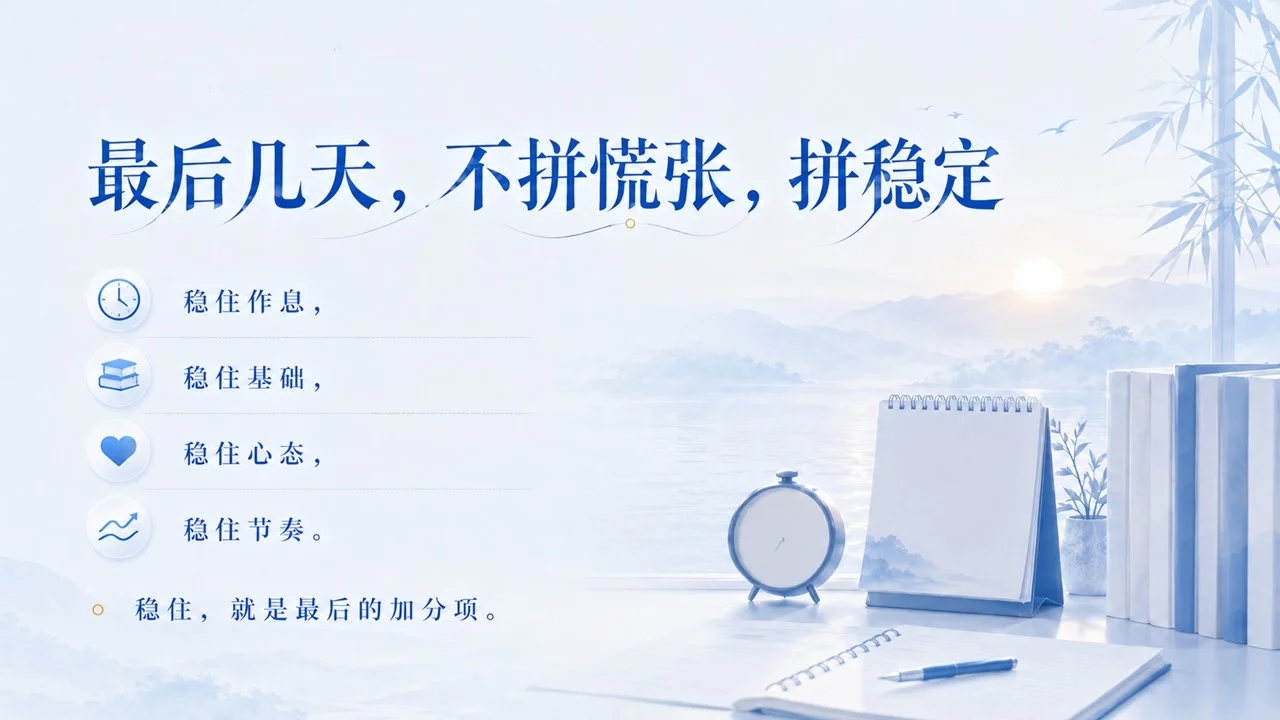 高三考前班会课:愿你提笔从容，落笔有光PPT - 预览图5