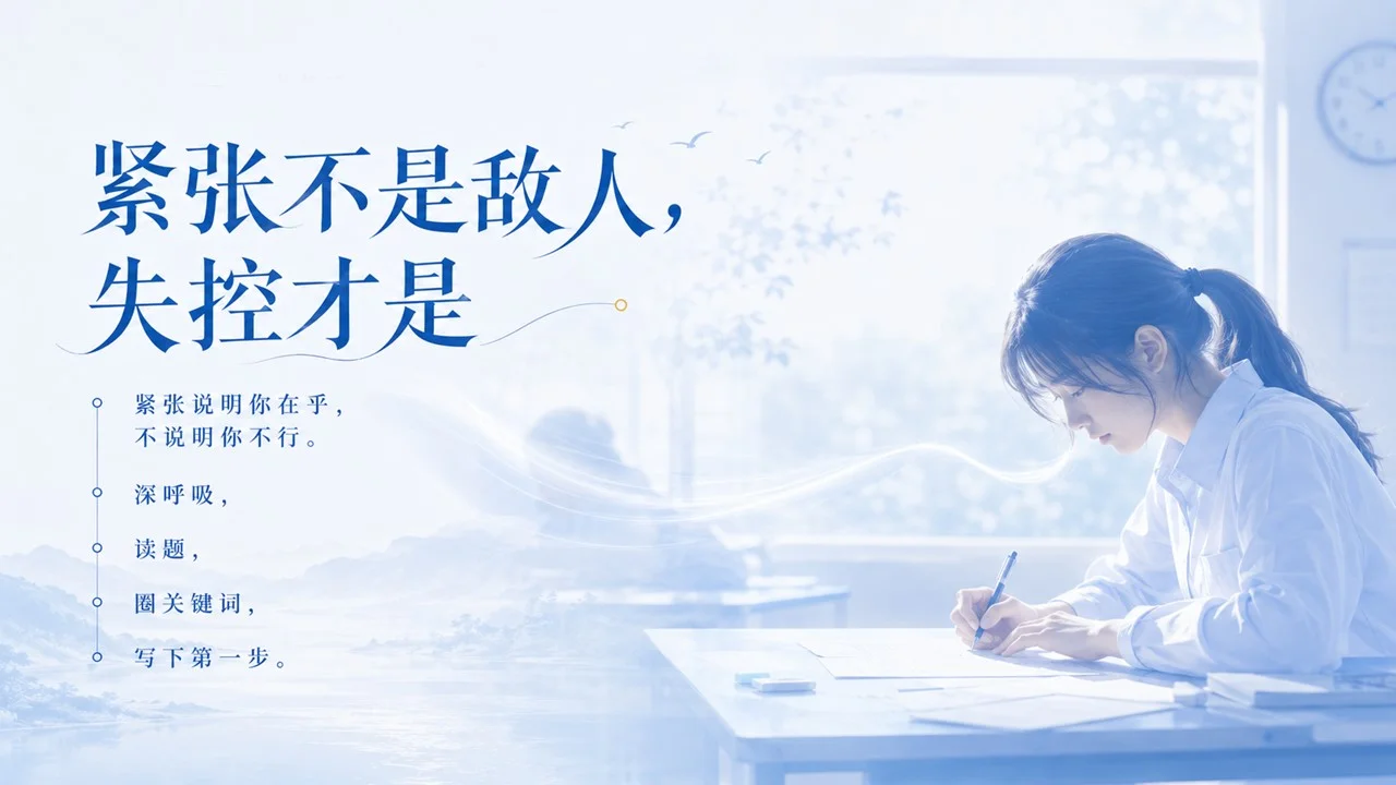 高三考前班会课:愿你提笔从容，落笔有光PPT - 预览图7