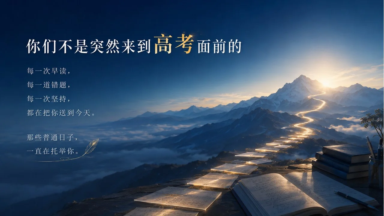 高考冲刺动员课：愿你提笔从容落笔有光PPT - 预览图2