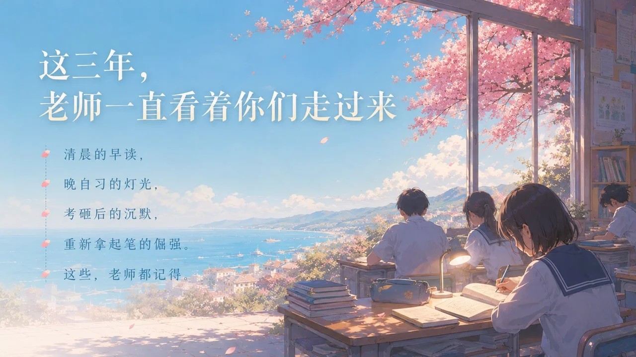 心理减压主题课：愿你提笔从容，落笔有光PPT - 预览图1