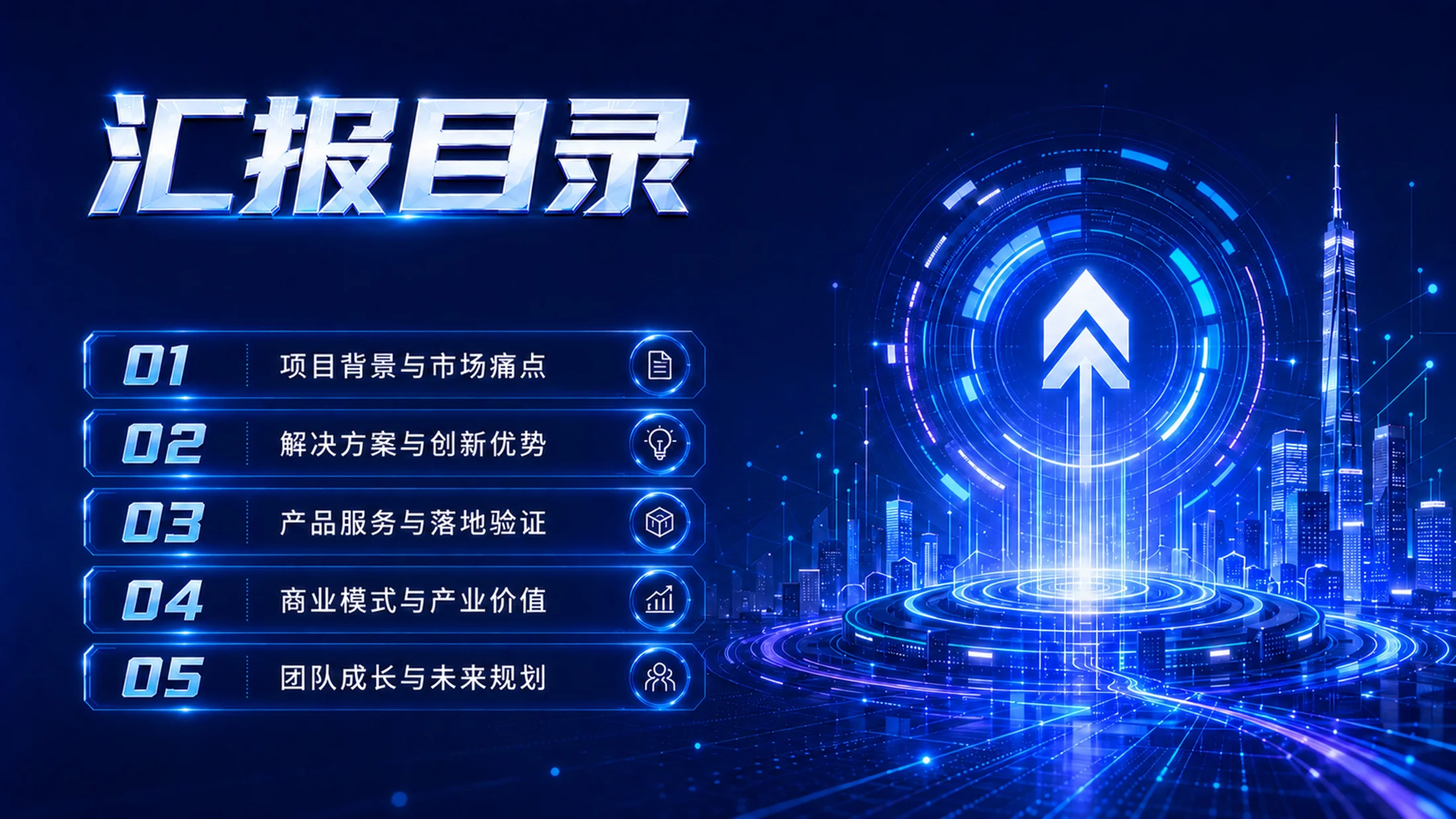 《创启未来｜高教主赛道创新创业项目路演答辩PPT模板》逐页脚本 - 预览图4