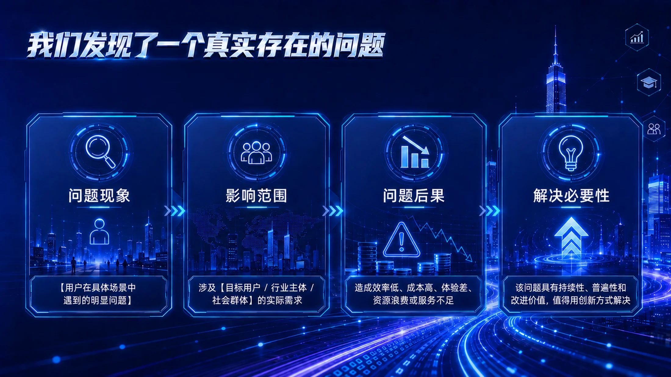 《创启未来｜高教主赛道创新创业项目路演答辩PPT模板》逐页脚本 - 预览图7