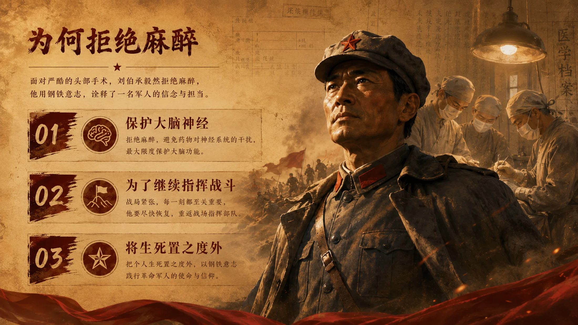 部编版小学语文五年级下册《军神》PPT课件｜英雄人物品质分析公开课模板 - 预览图10