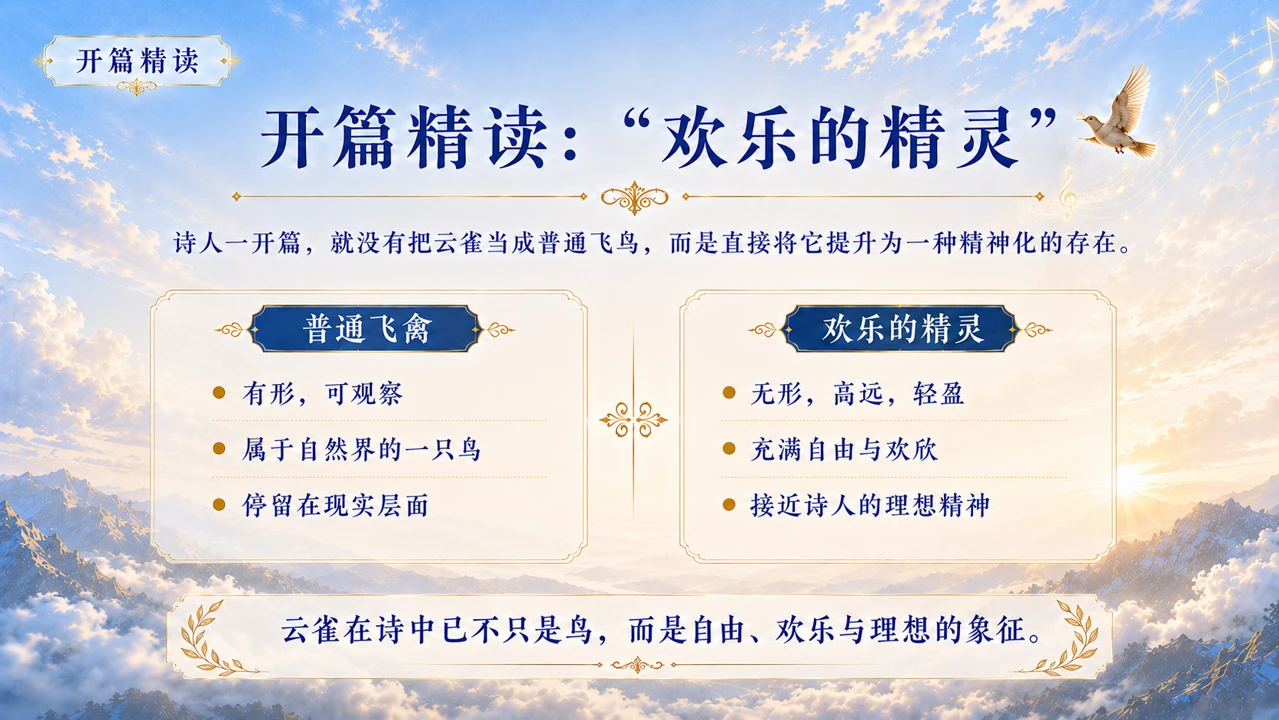 统编版高中语文课件《致云雀》 - 预览图2